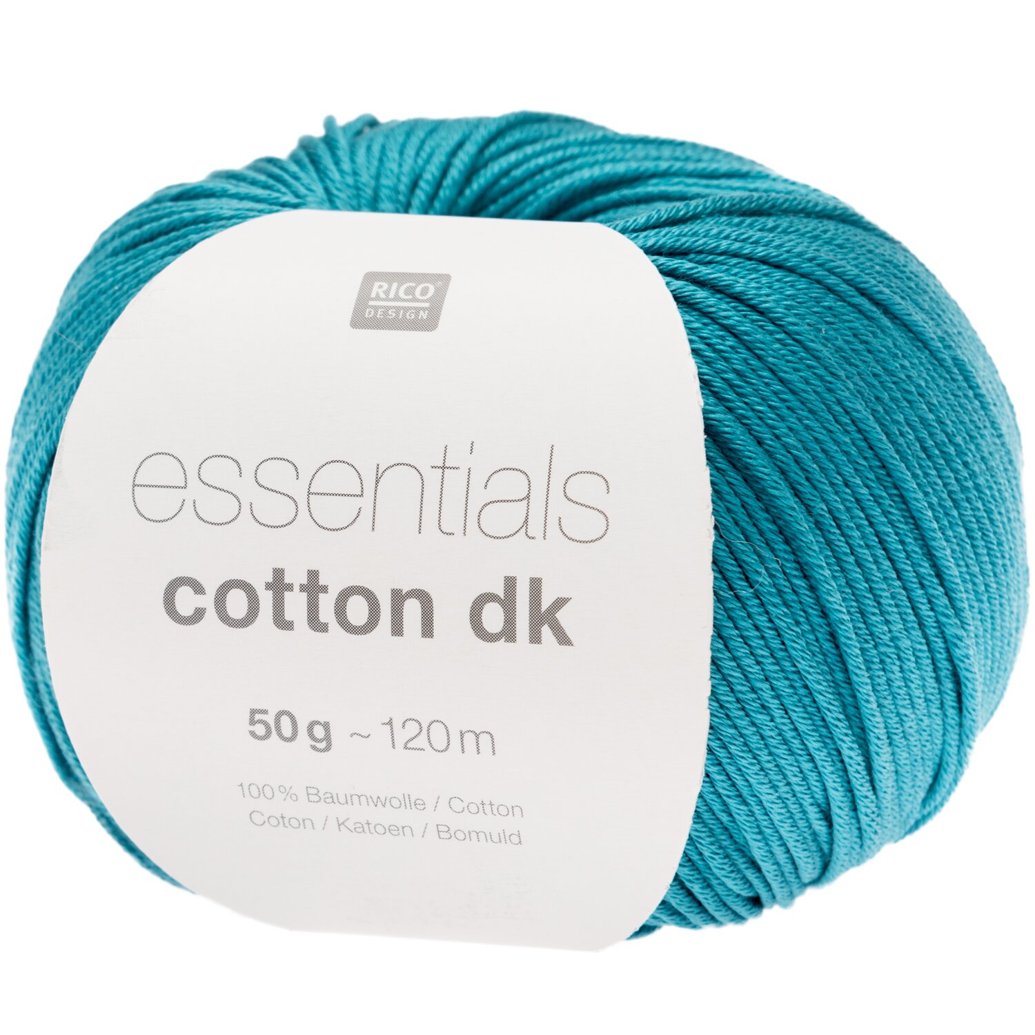 Essentials Cotton dk 50g 120m Farbe Dunkelpetrol von Rico Design
