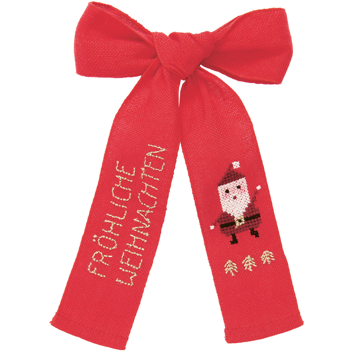 Stickpackung Schleife Nikolaus 12x19cm von Rico Design