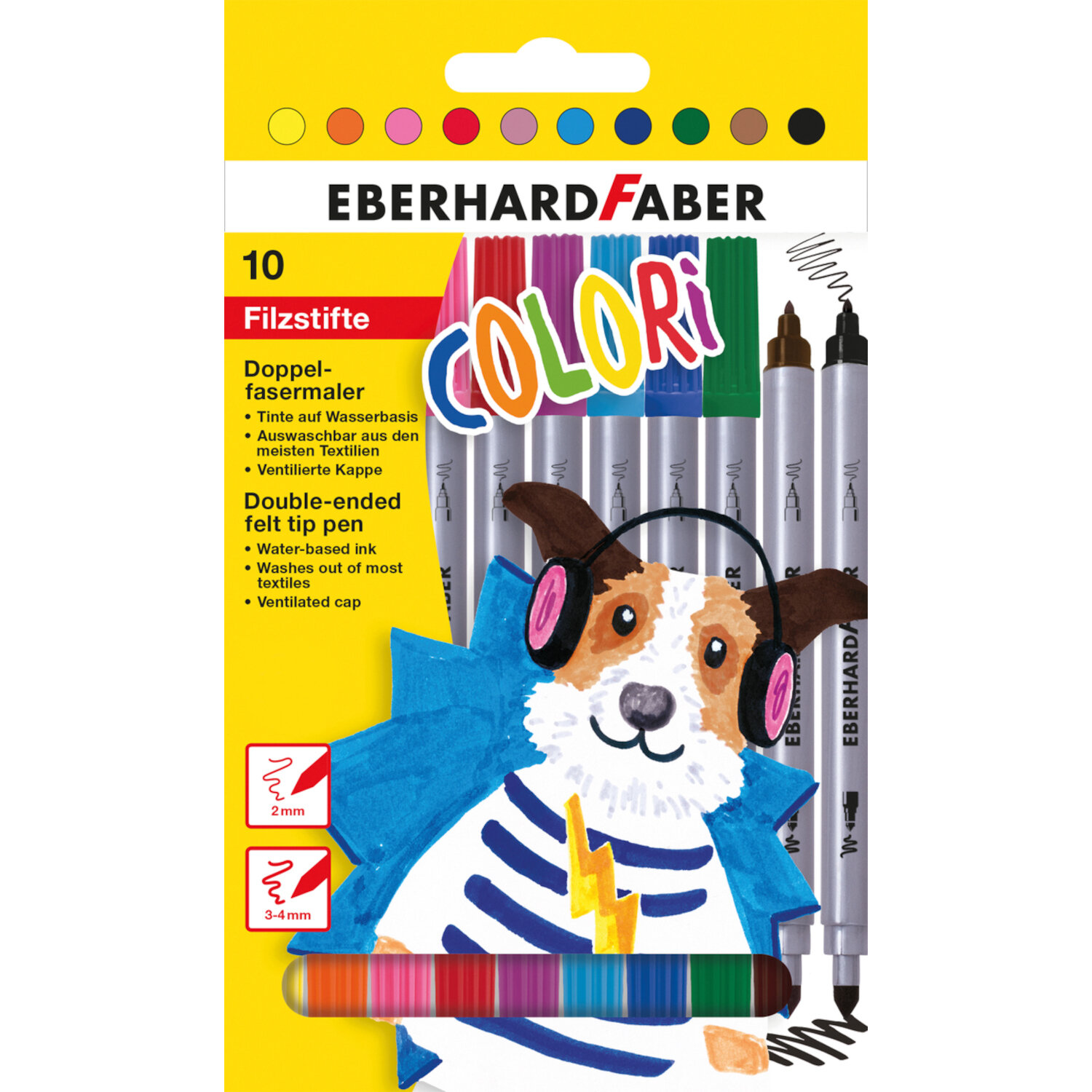 Filzstifte Colori 10 Stück von Eberhard Faber Vertrieb 