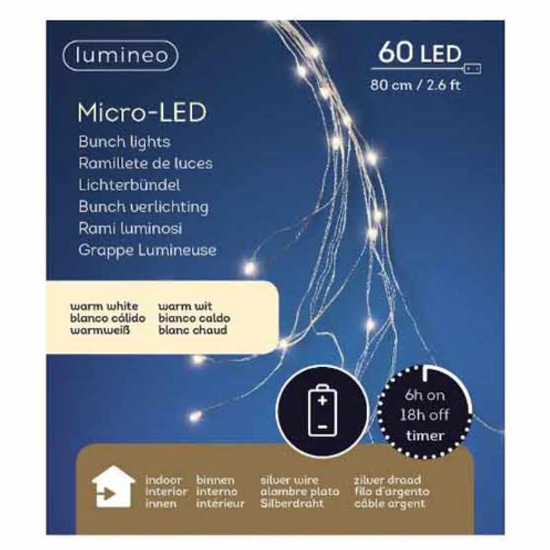 Micro LED-Bündel warmweiß 80cm von Kaemingk 