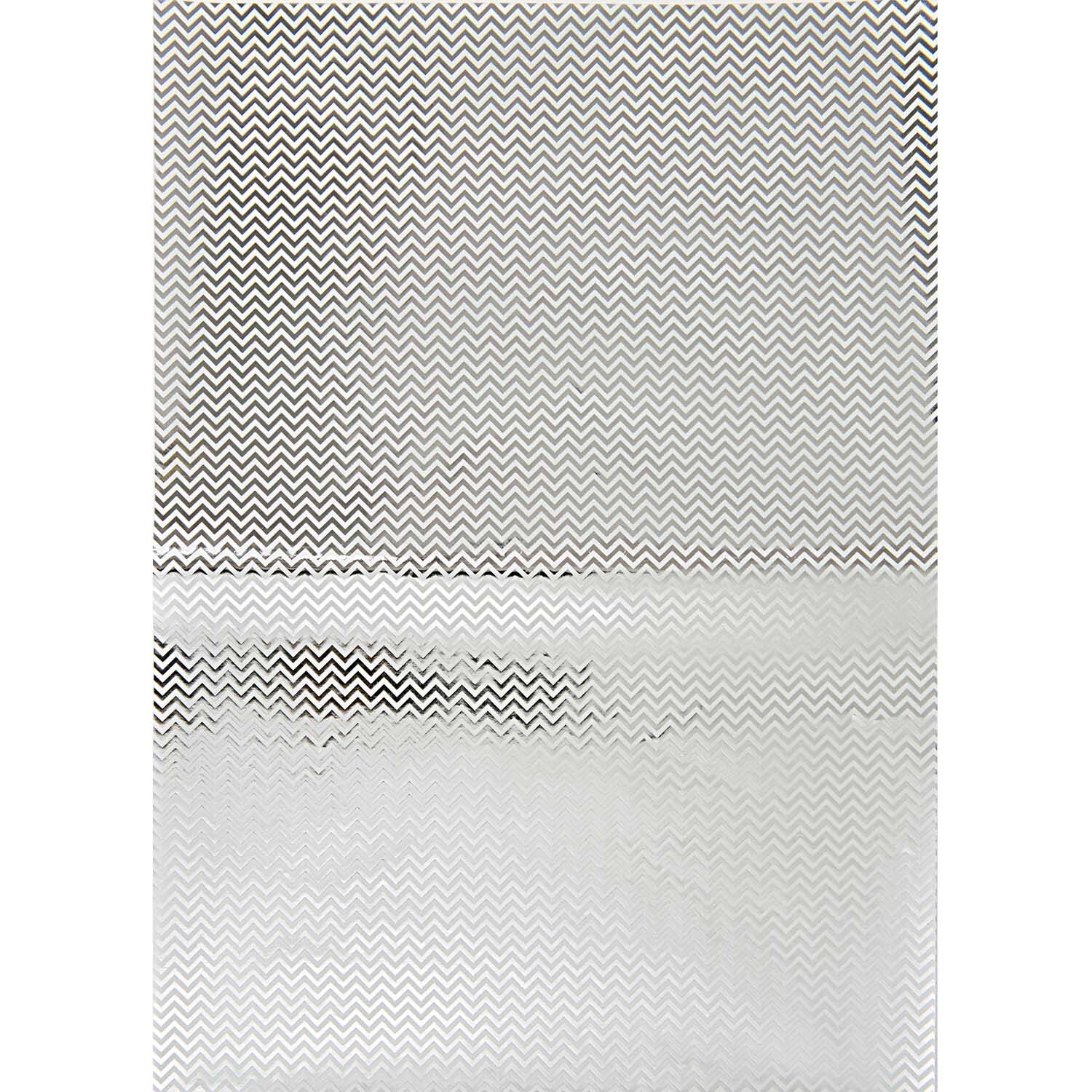 SB Paper Patch Papier Zickzack silber zeigt ein elegantes Zickzack-Muster in Silber von Rico Design. Ideal für kreative Projekte.
