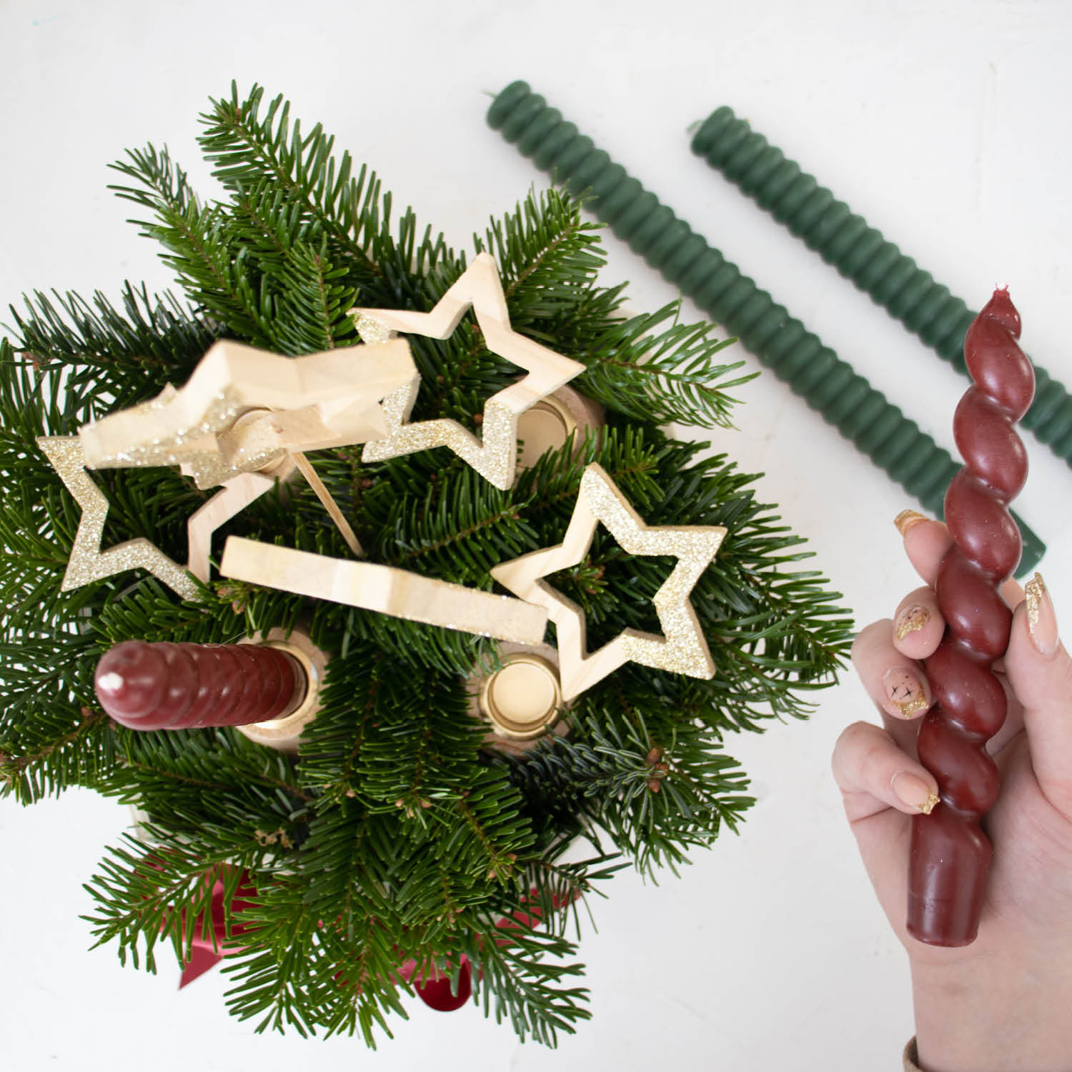 Bastelanleitung Adventskranz by machsschoen von idee. Creativmarkt 