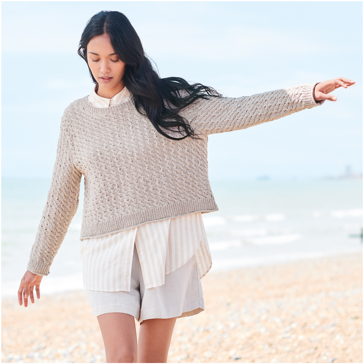 Strickset Pullover Modell 19 aus Lovewool Nr. 18 von Rico Design