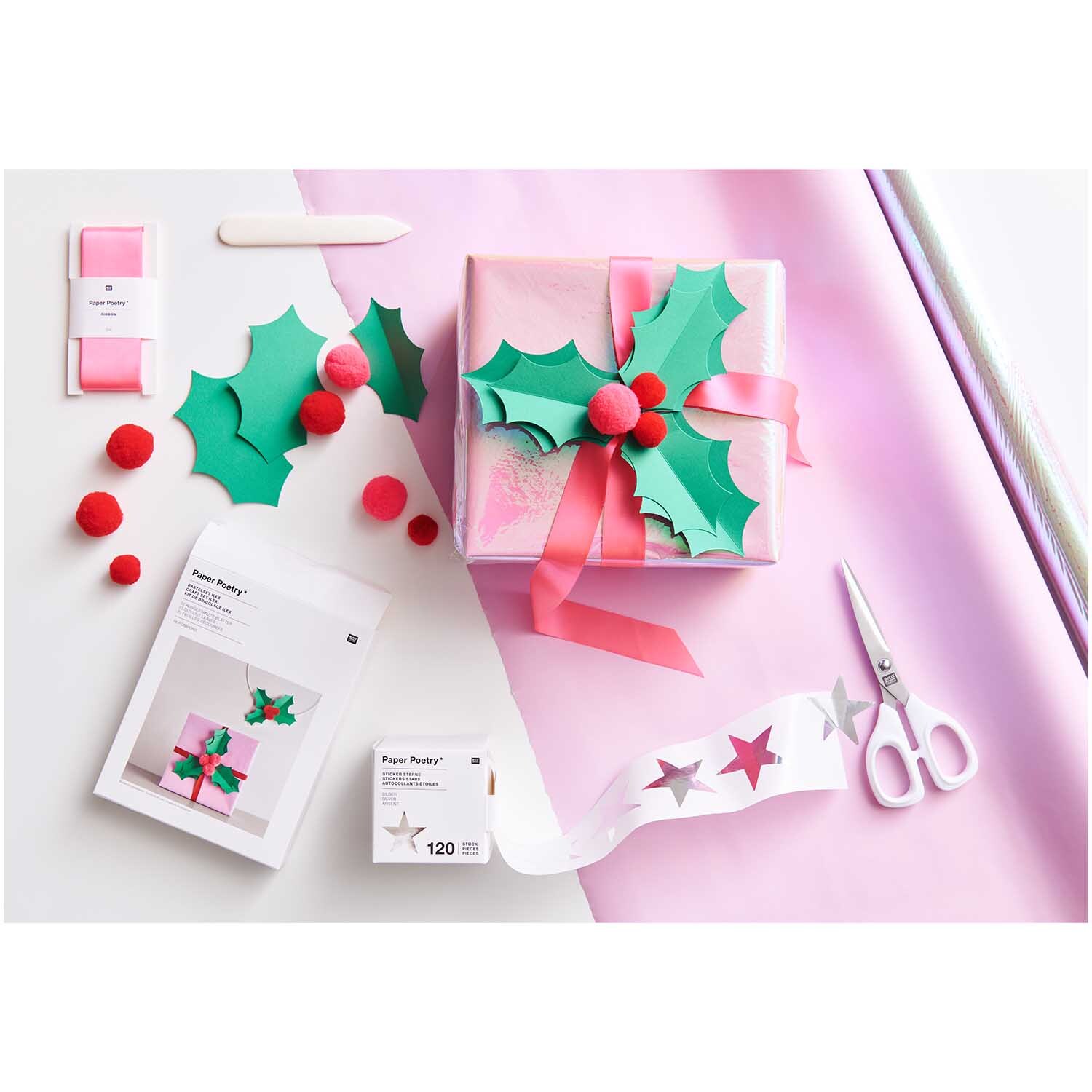 Paper Poetry Bastelset Ilex 38-teilig von Rico Design