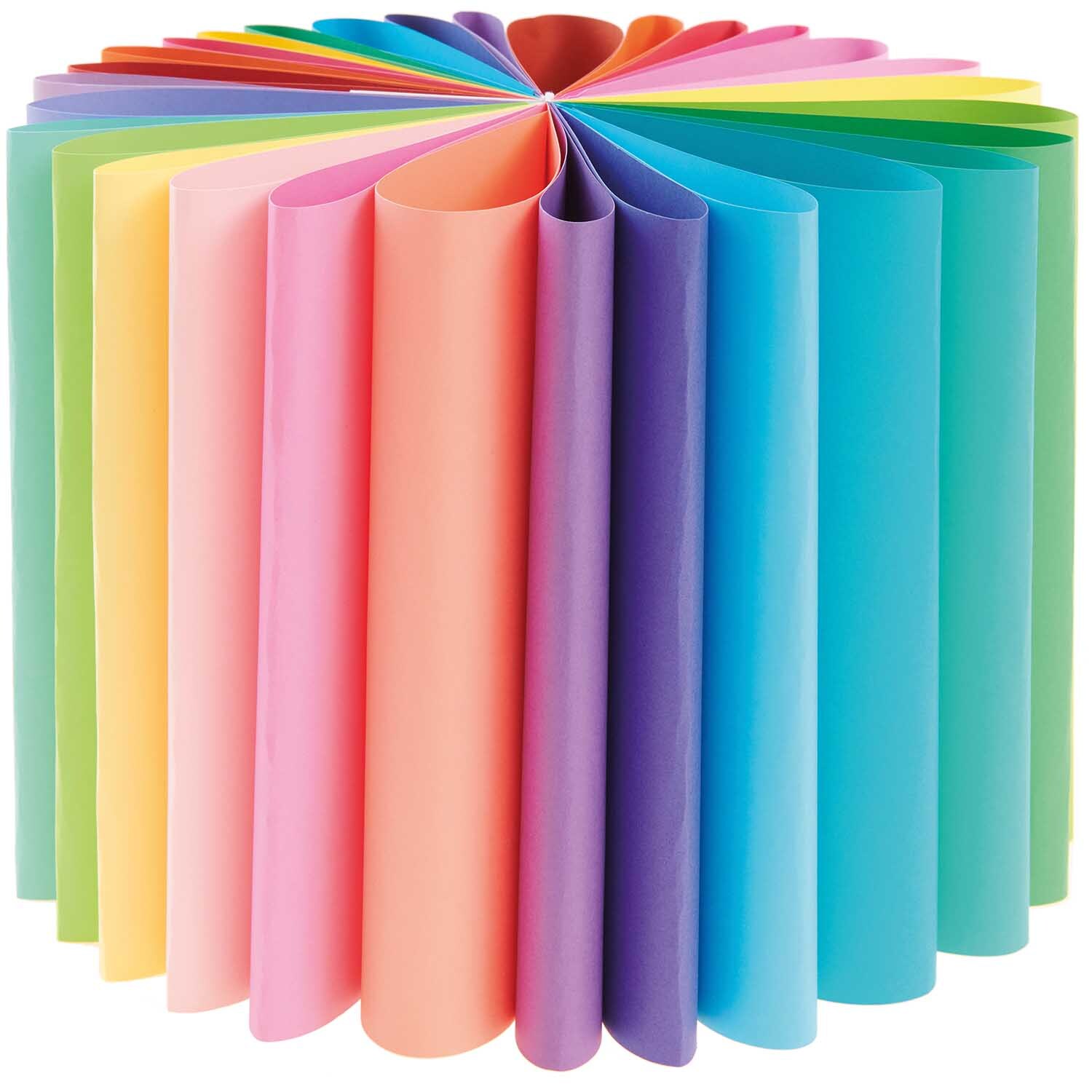 Paper Poetry Bastelblock Super Rainbow Colours A4 180g/m² 30 Blatt von Rico Design