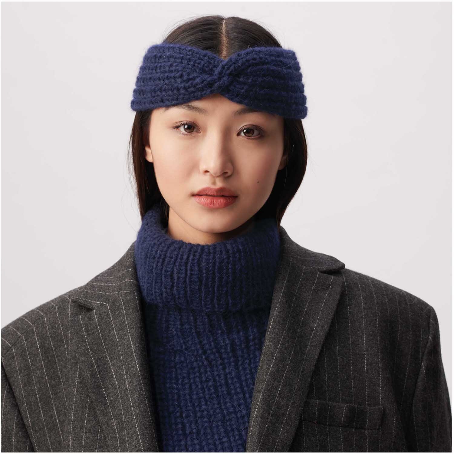 Strickset Stirnband Modell 21 aus Luxury Knits Winter Special von Rico Design