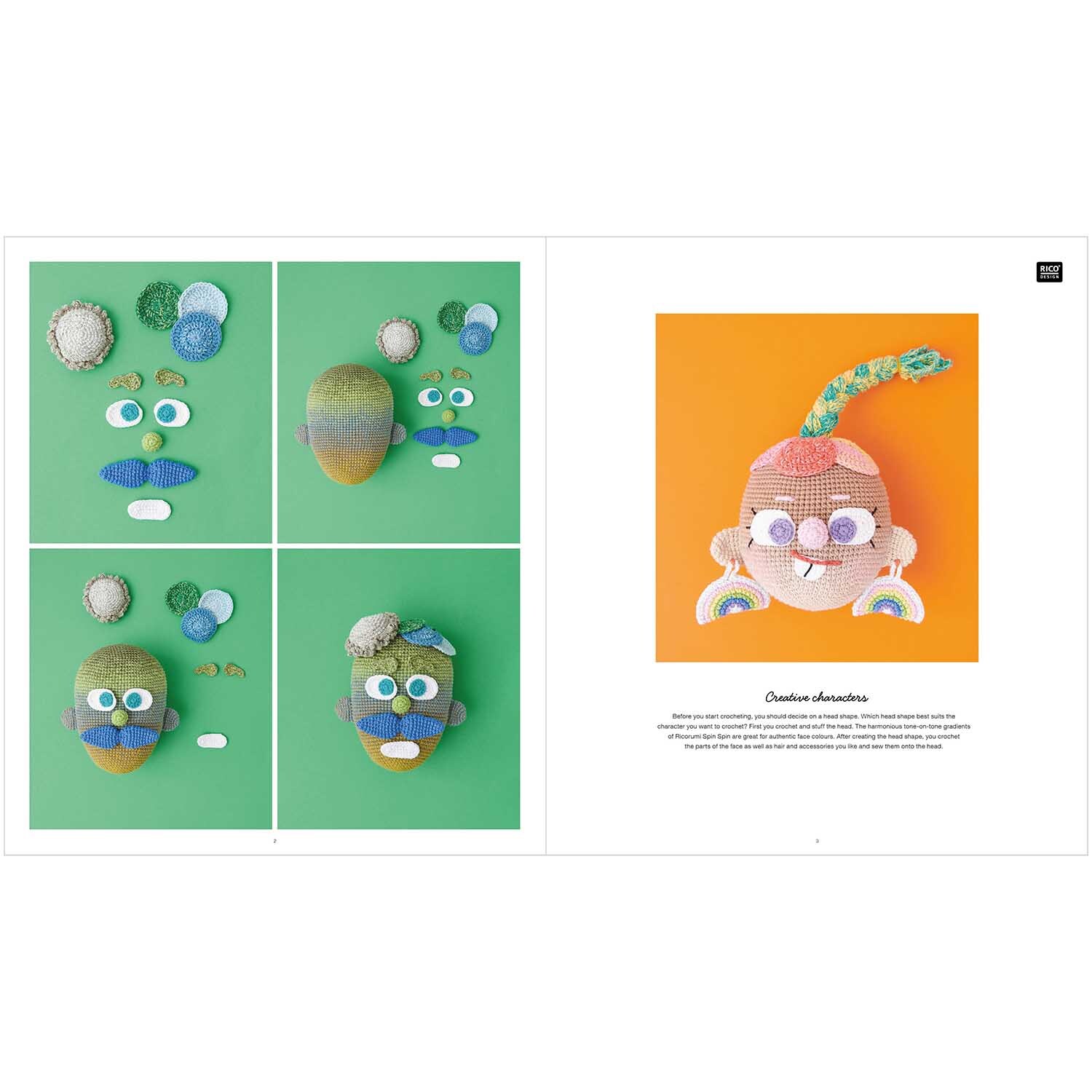 Ricorumi Crochet Your Face englisch von Rico Design