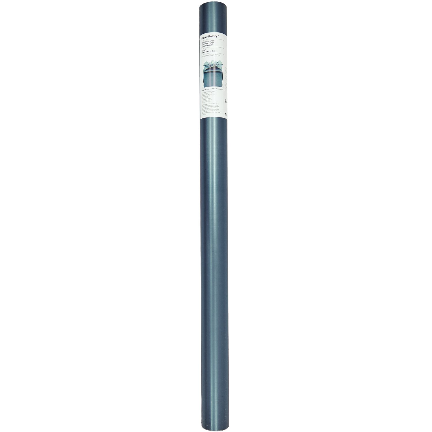 Geschenkpapier Metallic Matt 200x70cm 80g/m² Farbe Blau von Rico Design
