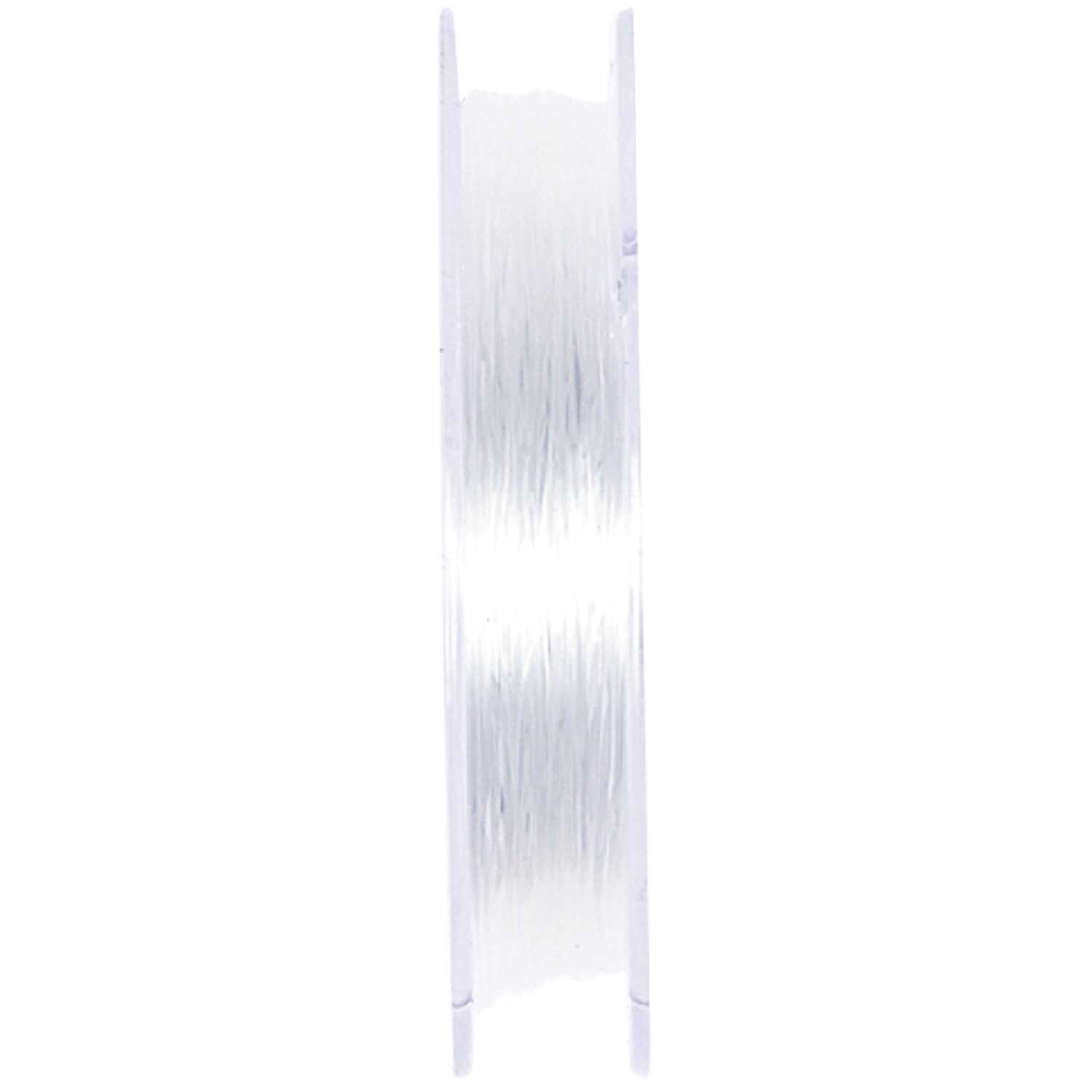 Nylonfaden transparent 0,15mm 50m von Rico Design auf einer Spule, ideal für Bastelprojekte.