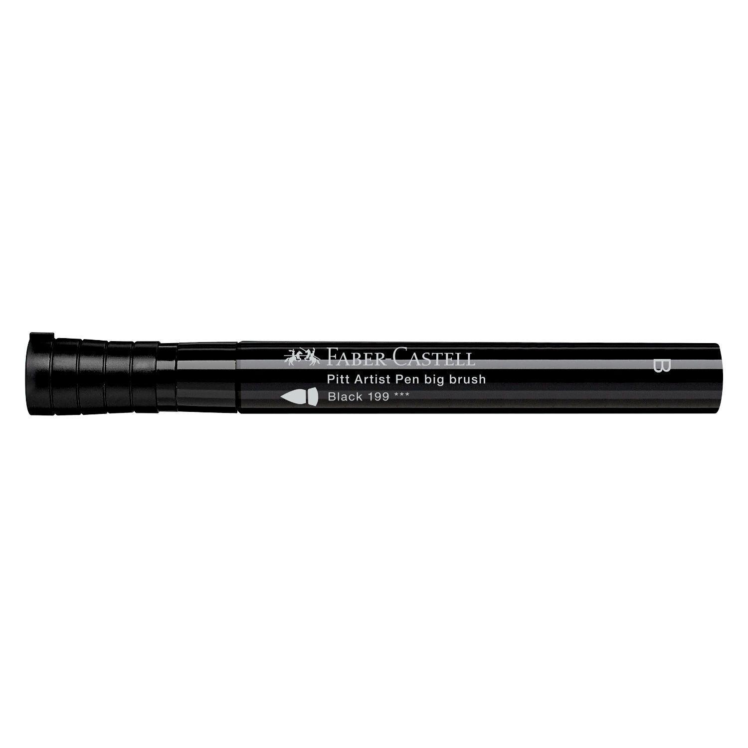 PITT artist pen Big Brush schwarz von Faber Castell, ideal für kräftige Linien und Schattierungen.