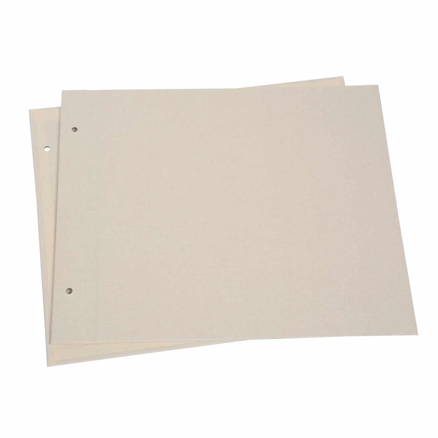 Schraubalbeneinband 30x25cm Leinen Farbe Mittel Beige von Goldbuch Georg Brückner 