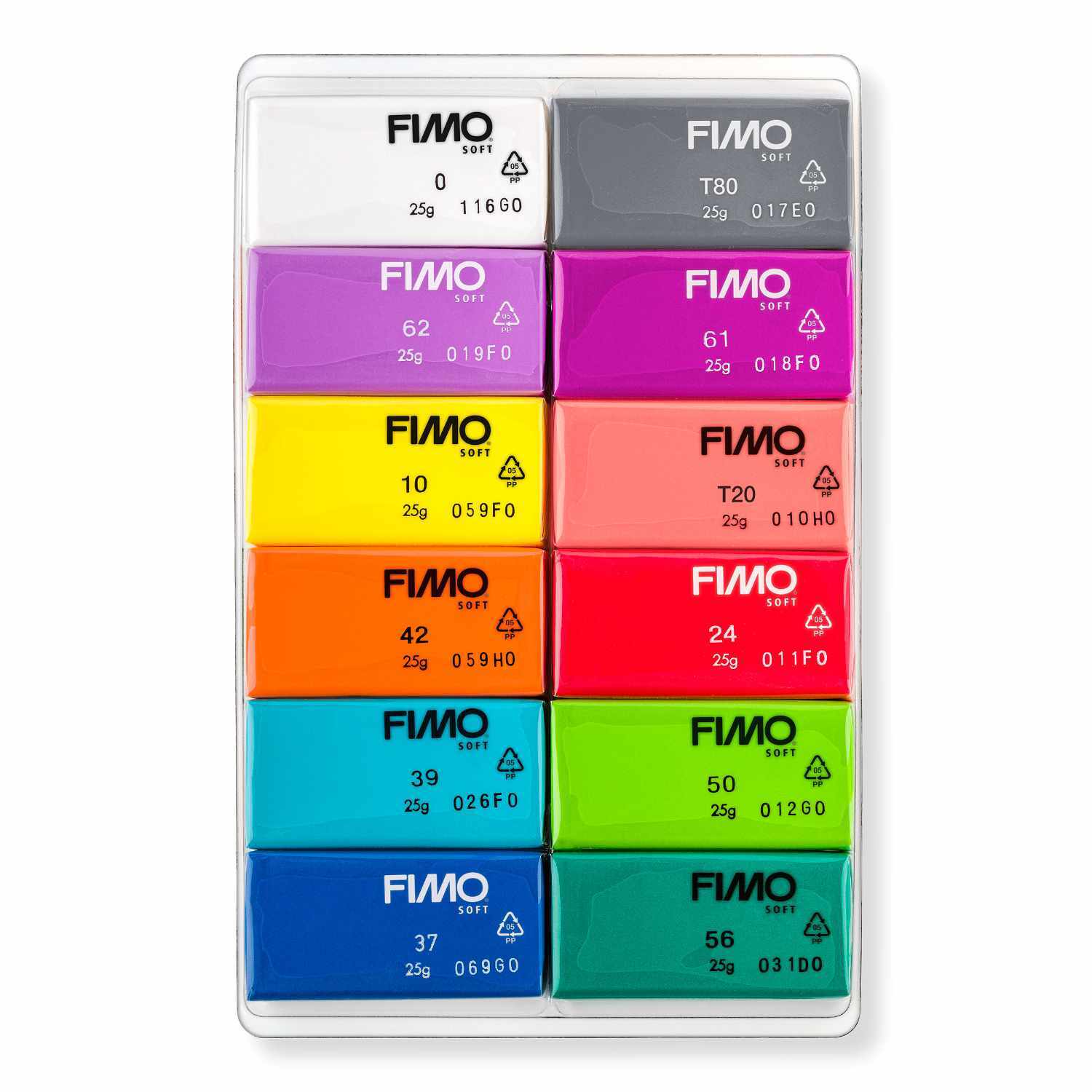 FIMO soft Set-Brilliant-Colours 12 Halbblöcke von STAEDTLER