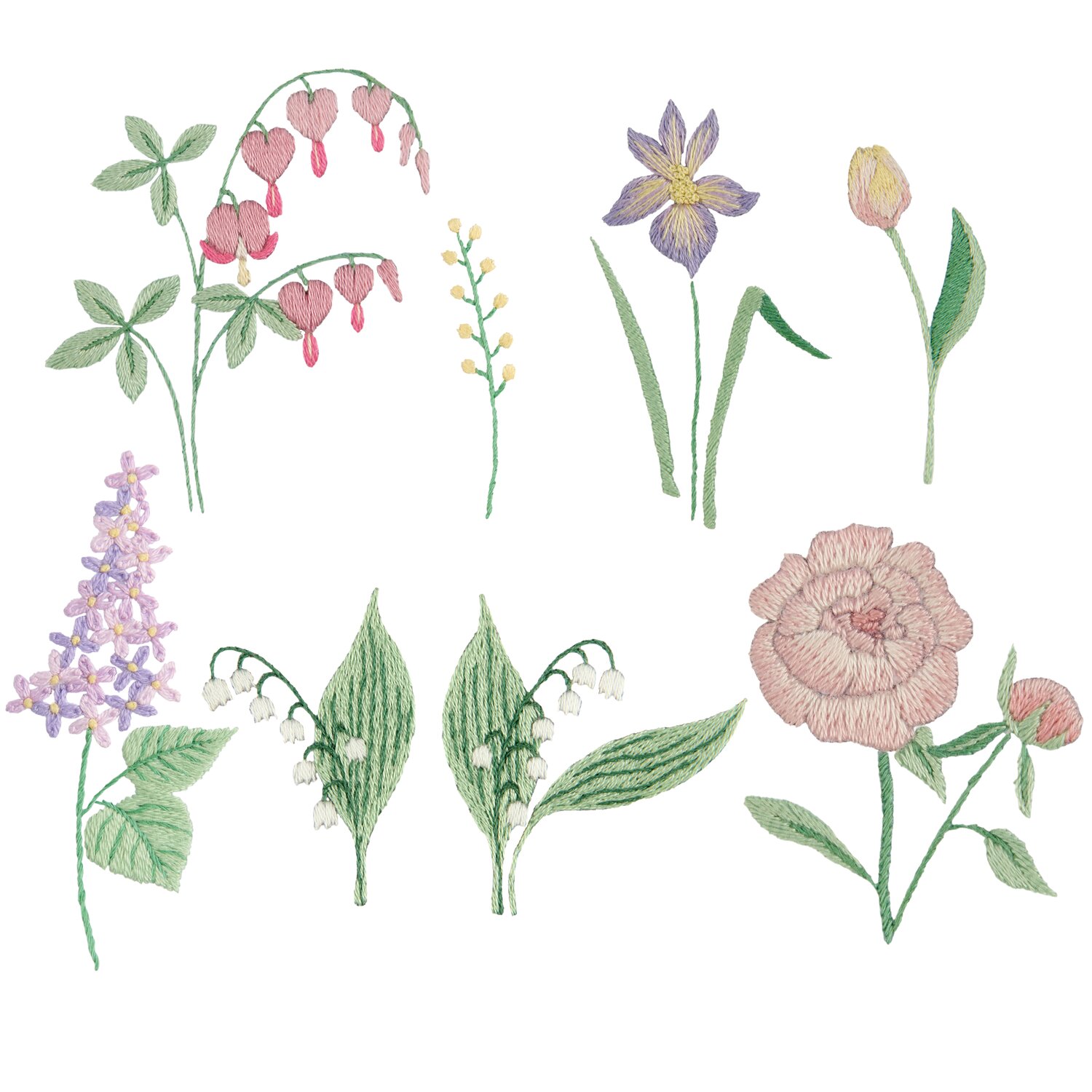 Stick & Stitch Packung Blumen XL 8 Stück zeigt bunte Blumenmotive zum Aufsticken. Ideal für kreative DIY-Projekte und individuelle Designs.