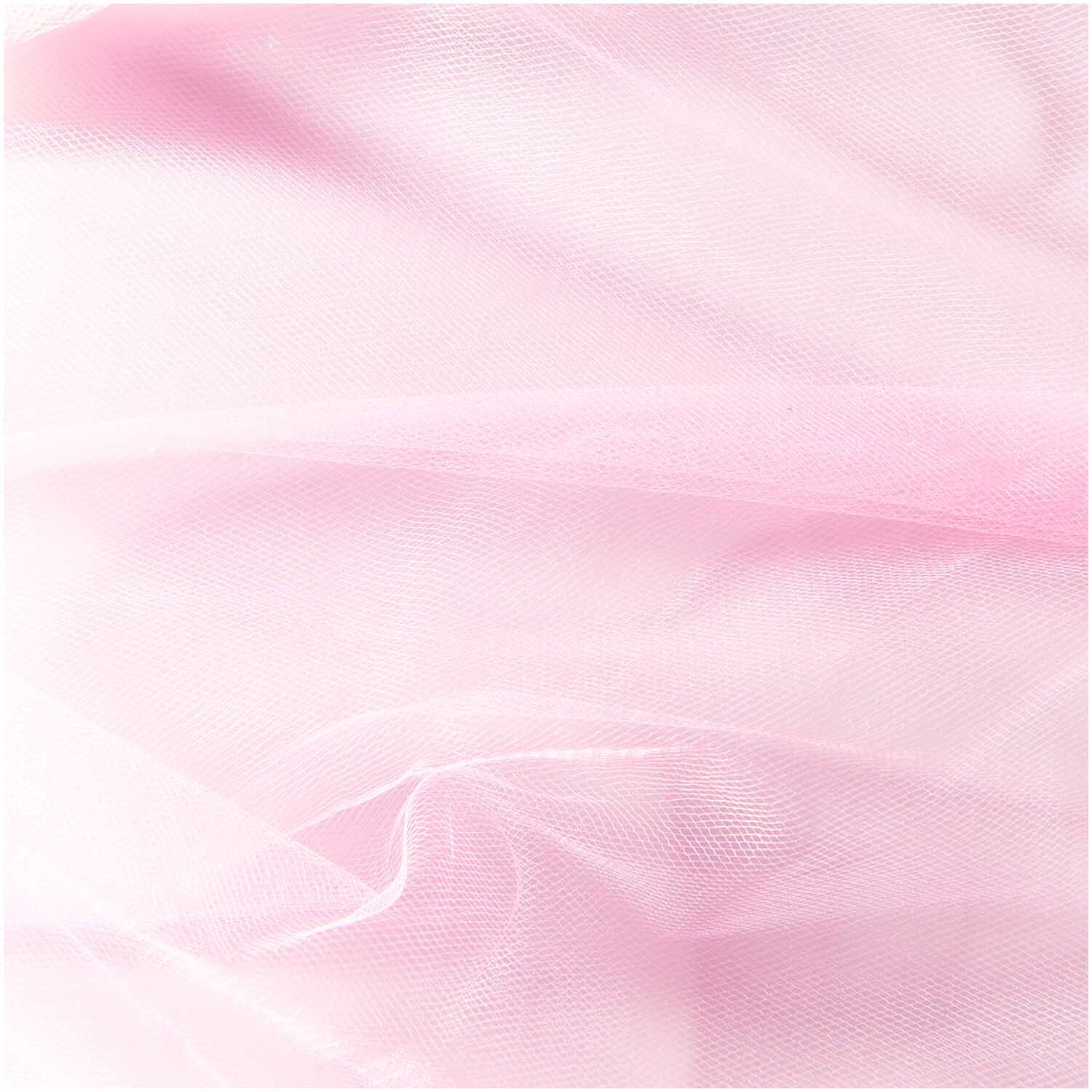 Tüll 50cm 5m in zartem Rosa von Rico Design, ideal für kreative Nähprojekte und Dekorationen.