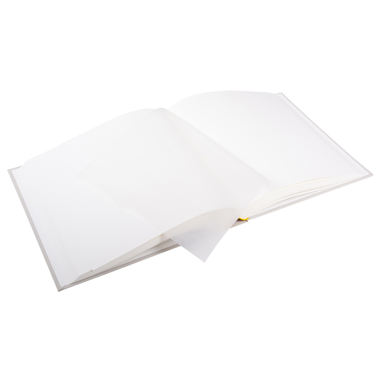 Fotoalbum ein Jahr: Elegantes Album in Sandgrau, 30x31cm, ideal für Erinnerungen.