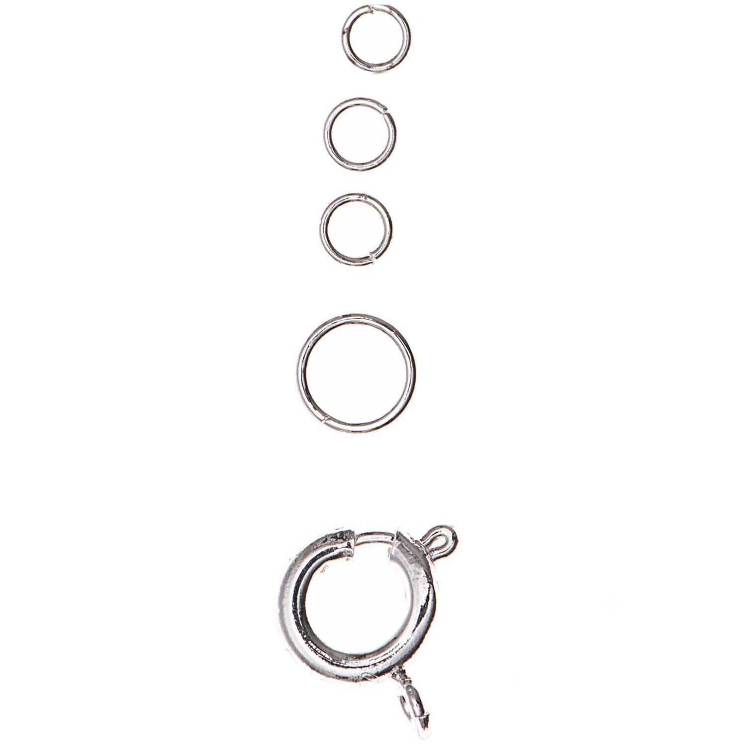 Federring Set Silber Groß 5-teilig von Rico Design