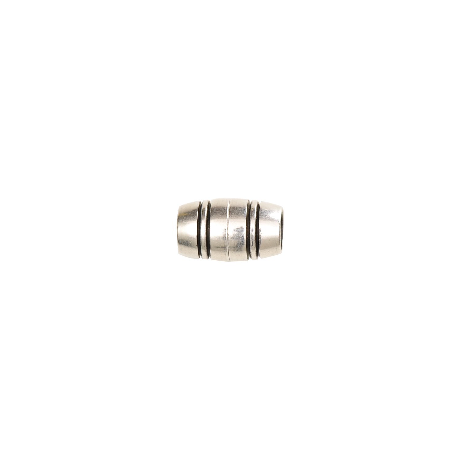 Magnetverschluß antik silber 4mm von Rico Design, zylindrisch, ideal für Schmuckherstellung.