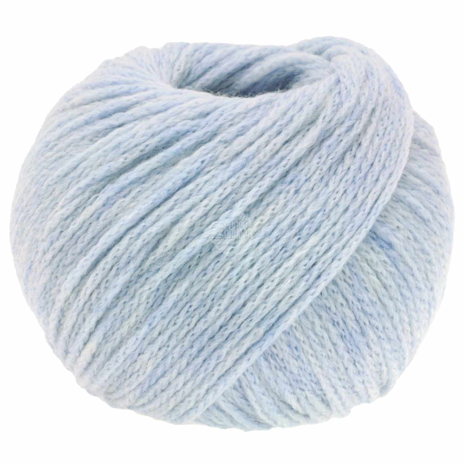 Cool Merino: Weiches Garnknäuel in Hellblau von Lana Grossa, ideal für Strickprojekte.