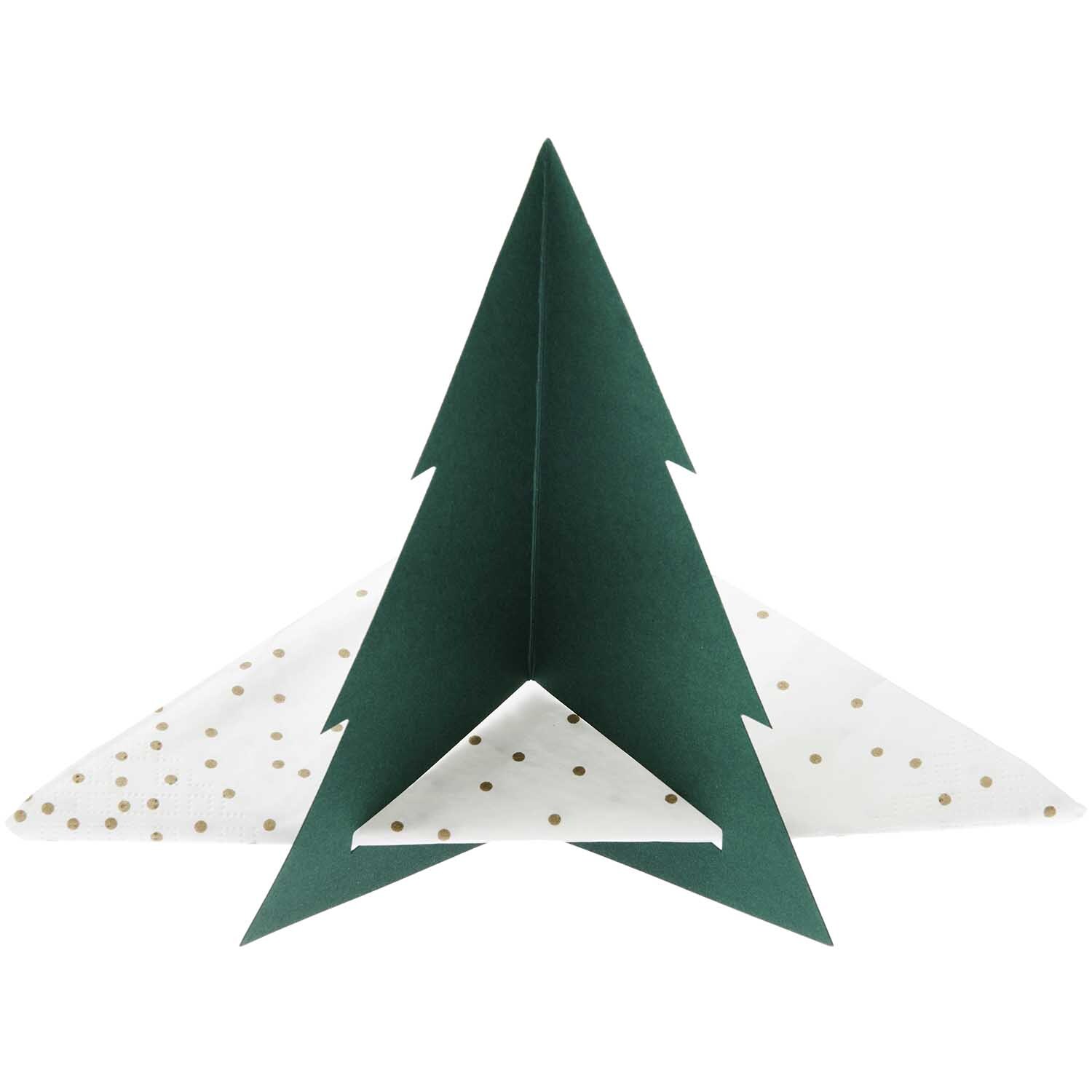 Paper Poetry Serviettenhalter in Tannenform, ideal für festliche Anlässe, von Rico Design.