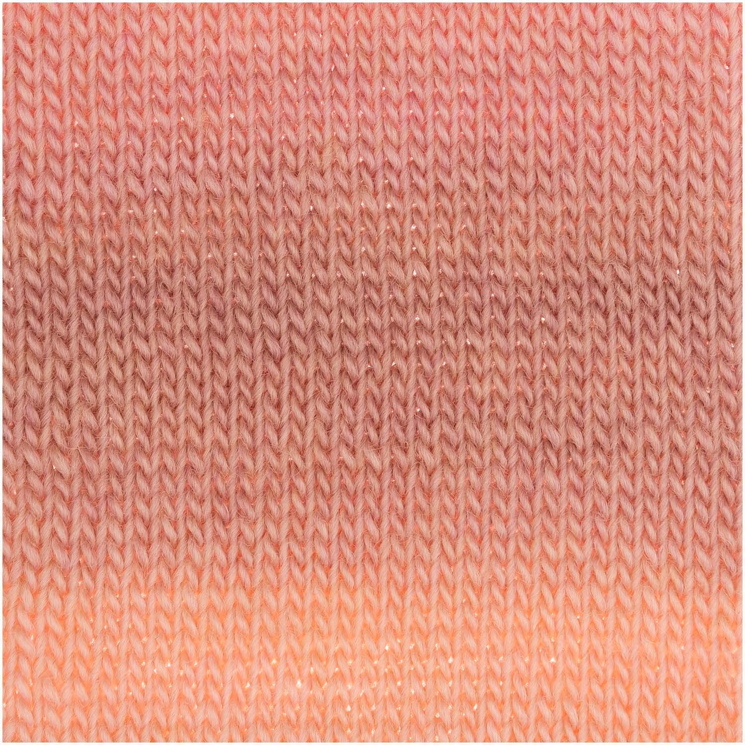Strumpfwolle Color: Nahaufnahme von gestrickter Wolle im Rosa-Mix, ideal für kreative Strickprojekte.