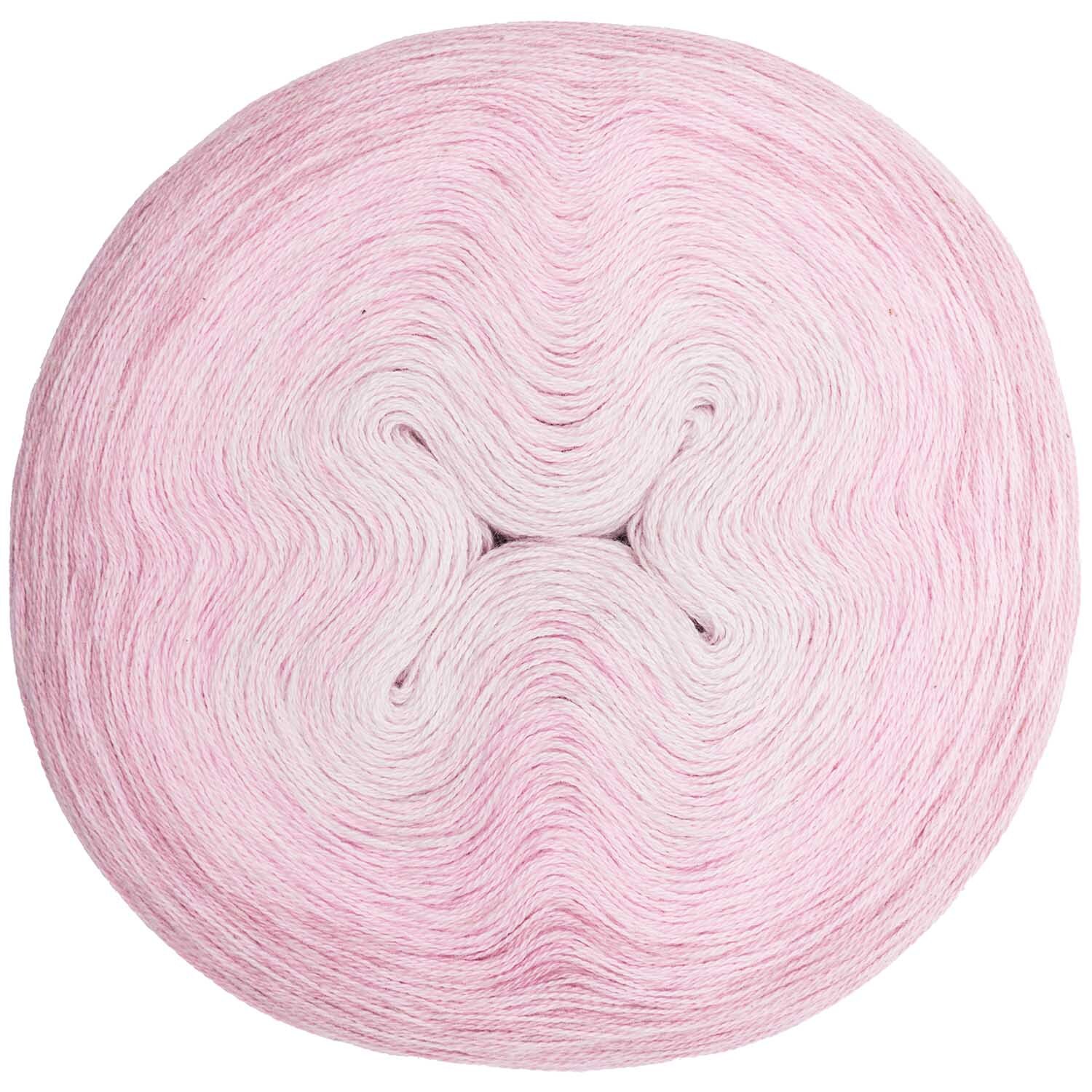 Creative Cotton dégradé von Rico Design in Rosa, 200g 800m. Weiches Garn in sanften Farbverläufen.