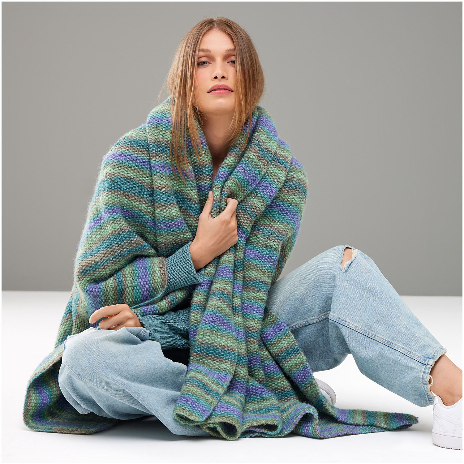 Strickset Decke Modell 15 aus Die Neue Masche Nr. 8 von idee. Creativmarkt