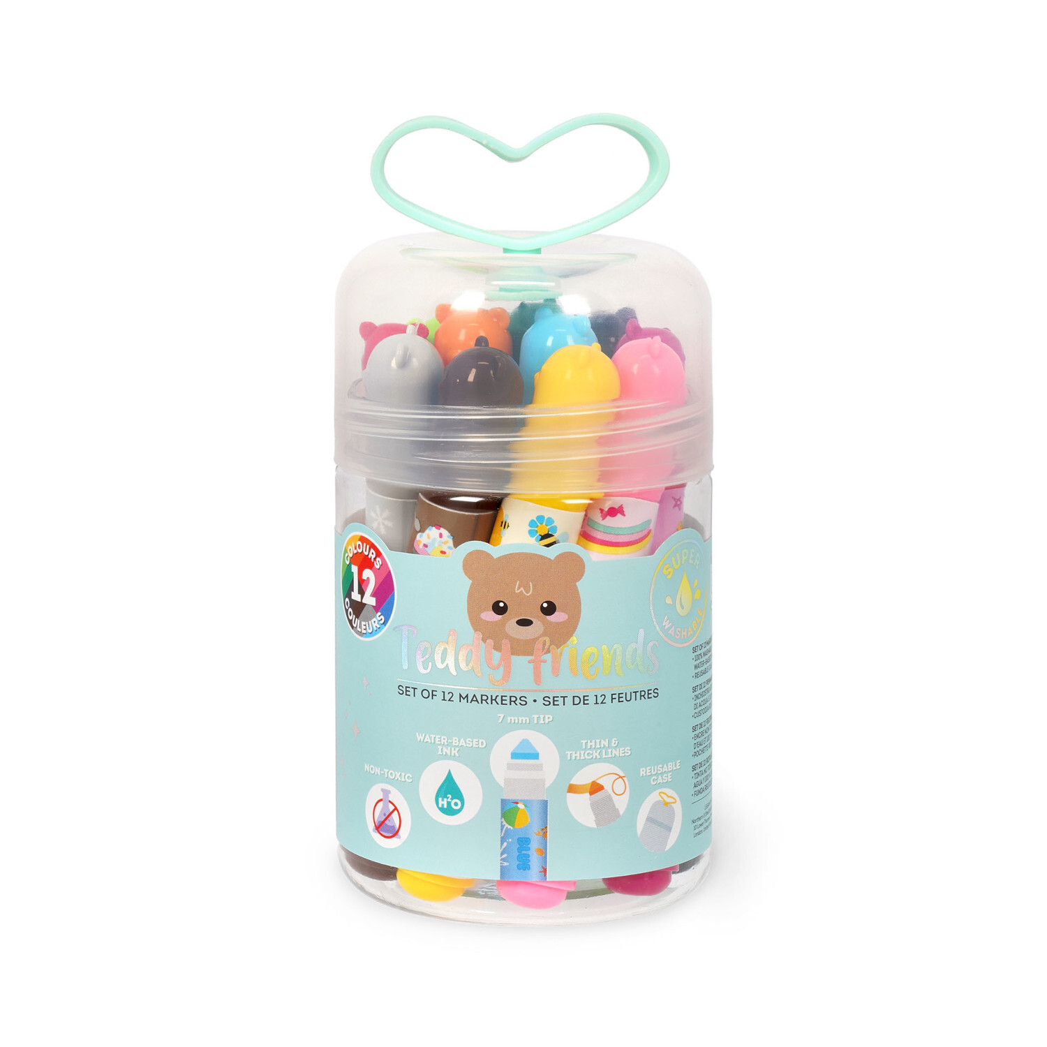 Marker-Set Teddy Friends von Legami 