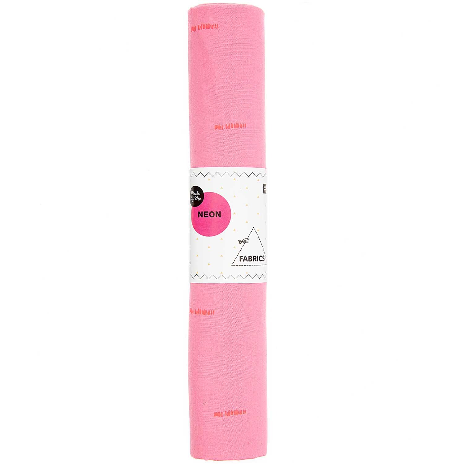 Druckstoff Nature Matters Striche pink-neon 50x140cm von Rico Design