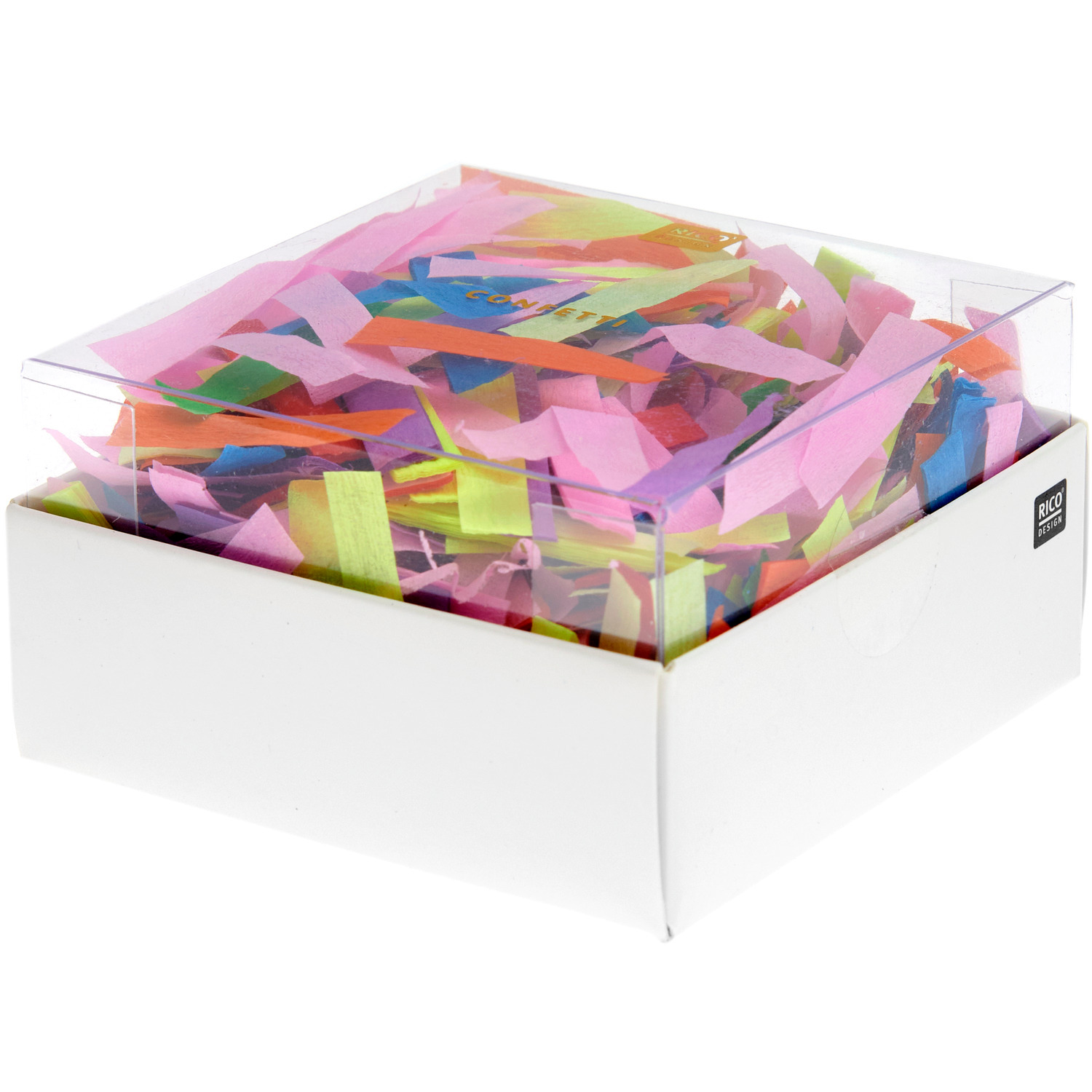 Krepp-Konfetti Regenbogen Klassik Mix 7x35mm 15g von Rico Design