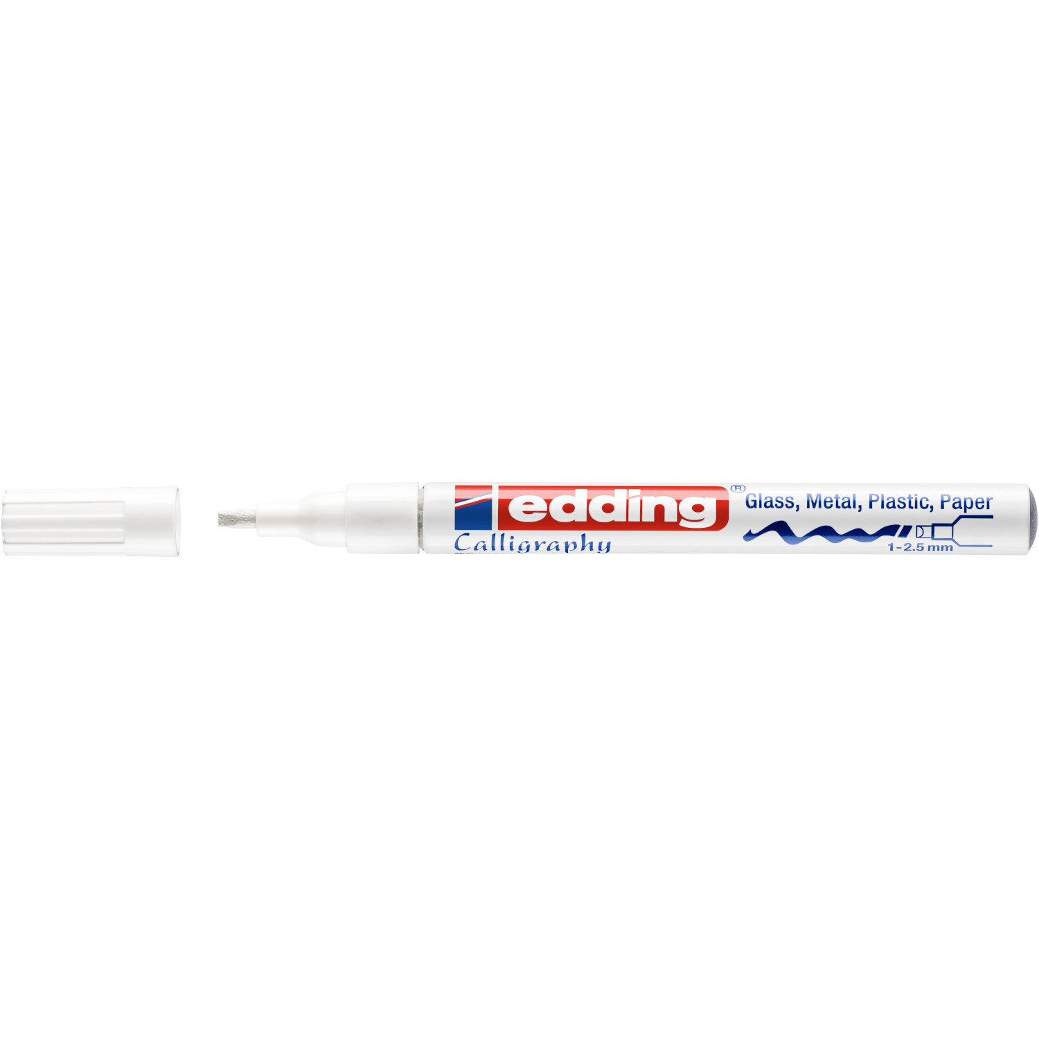753 calligraphy paintmarker weiß  1-2,5mm von edding International 