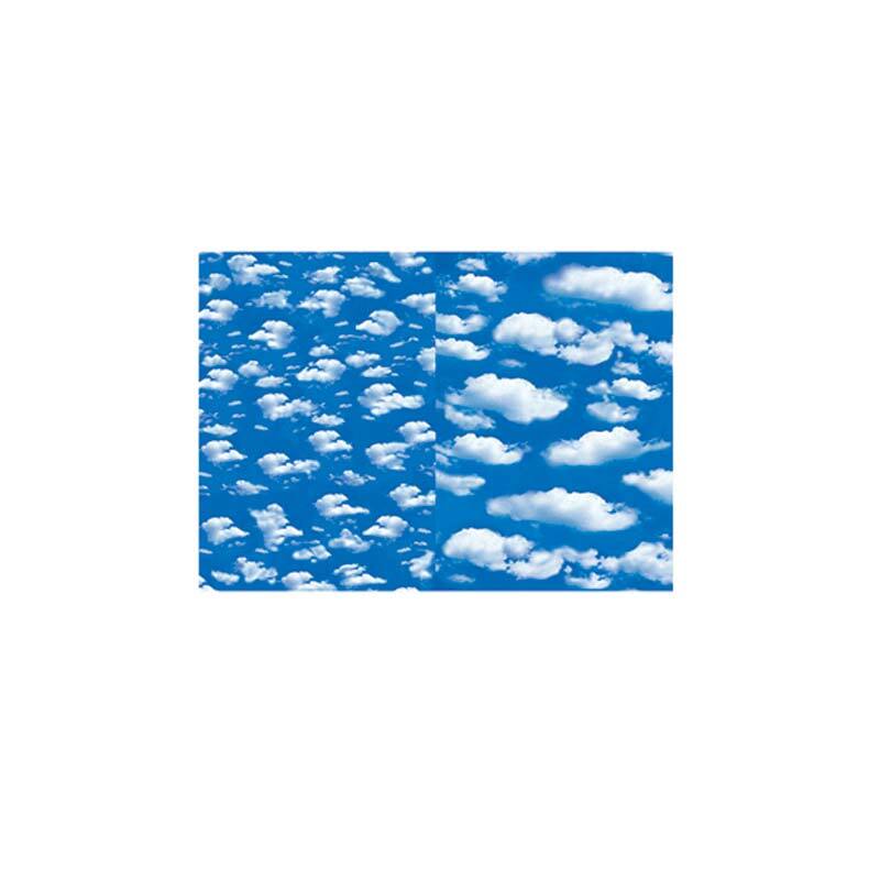 Fotokarton Wolken-Wasser 50x70cm zeigt weiße Wolken auf blauem Hintergrund, ideal für kreative Projekte. Marke: Marpa Jansen.