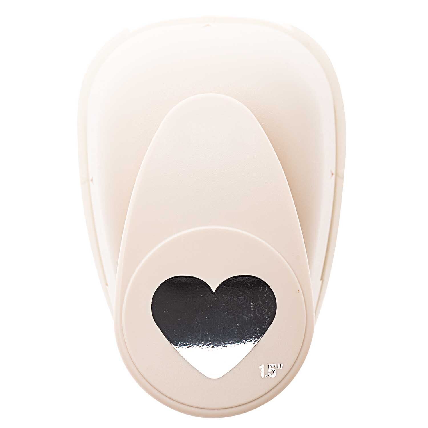 Paper Poetry Stanzer Herz 3,8cm von Rico Design in Beige, ideal zum Ausstanzen von Herzformen.
