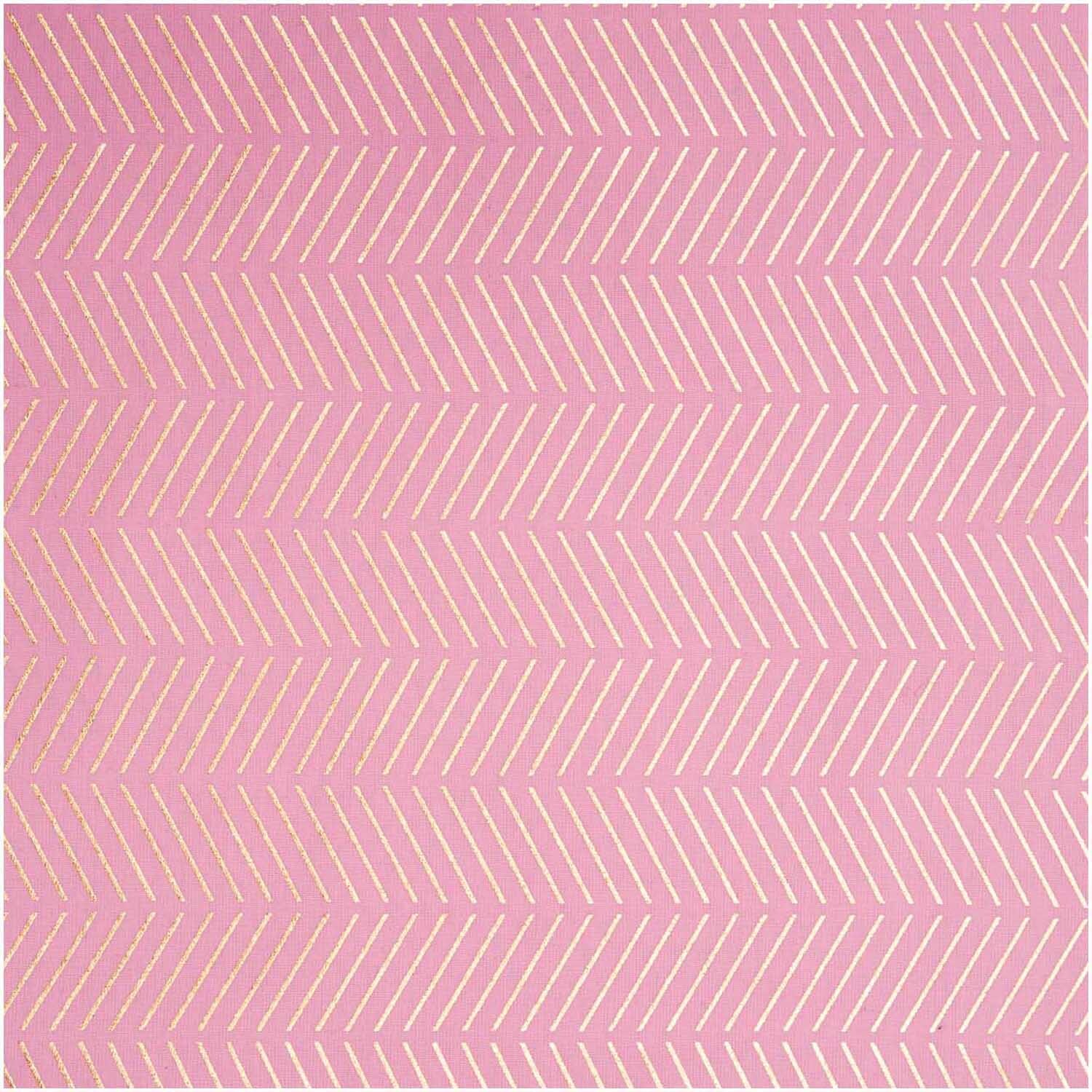 Druckstoff Streifen rosa 140cm von Rico Design zeigt ein geometrisches Muster aus diagonalen Linien in Rosa. Ideal für kreative Nähprojekte.