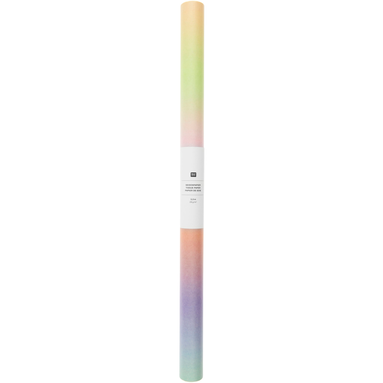 Paper Poetry Seidenpapier Farbverlauf Orange 50cmx3,5m 28g/m² von Rico Design