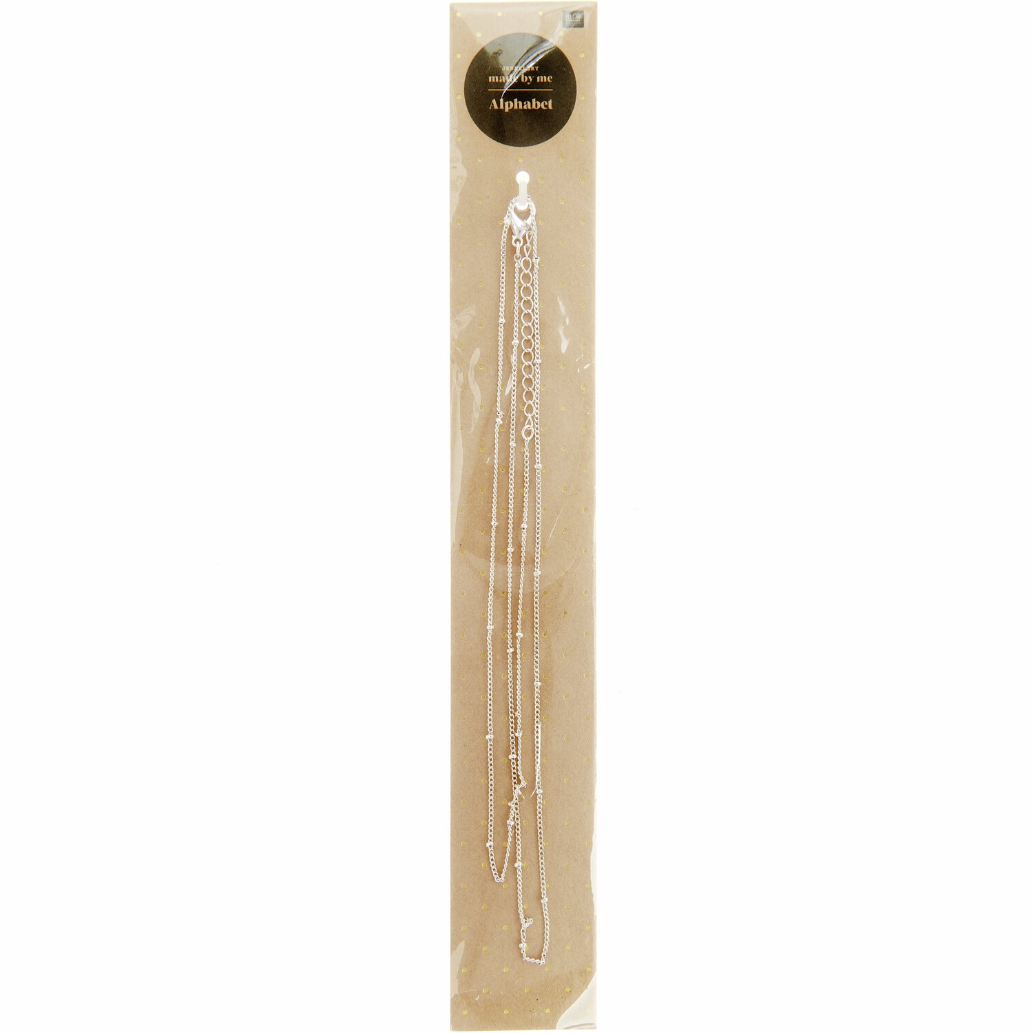 Gliederkette Kügelchen silber 65cm von Rico Design