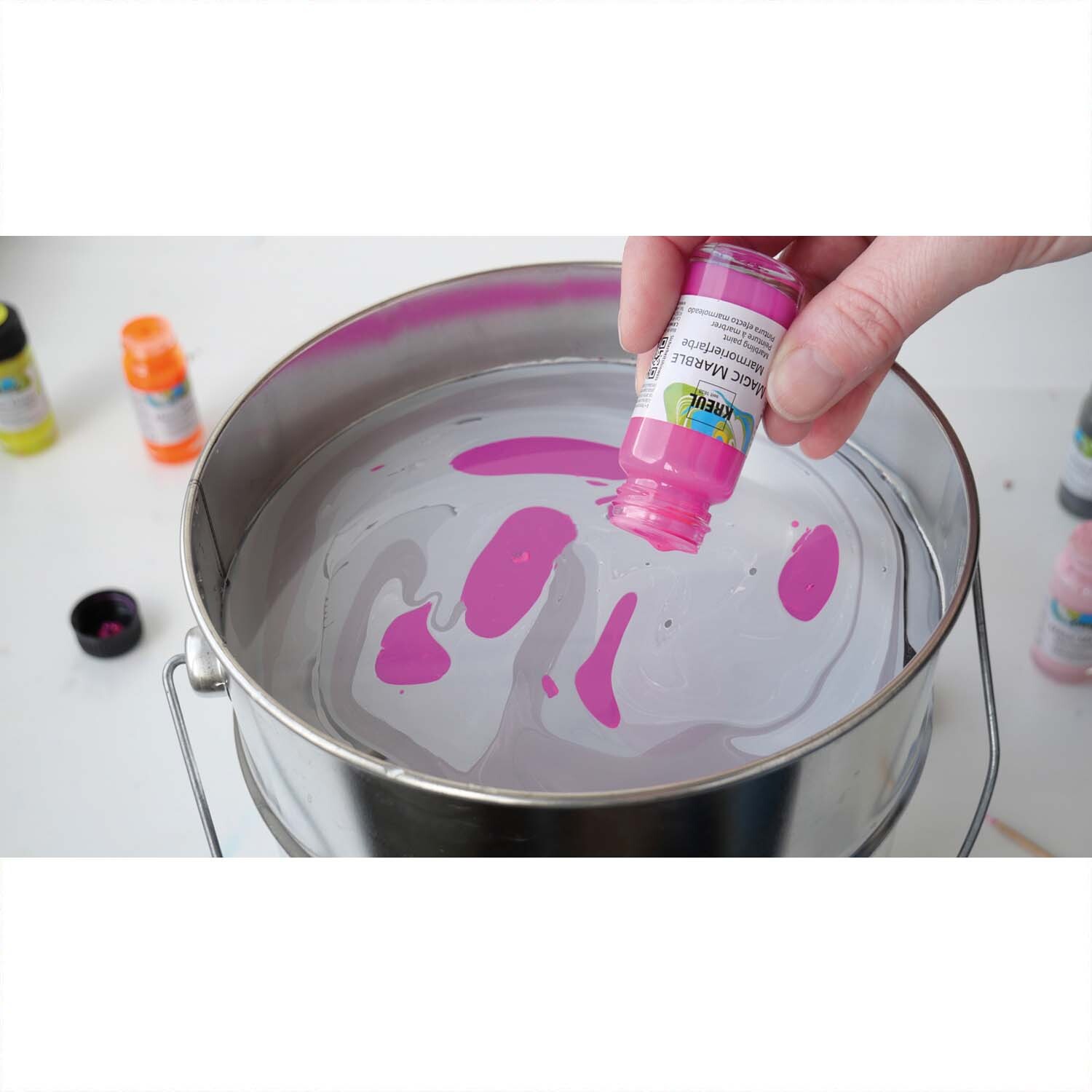 Magic Marble Marmorierfarben Set Love Neon 6x20ml von C.Kreul 