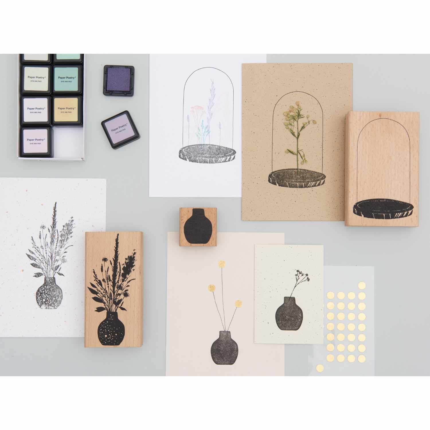 Paper Poetry Stempel Blumenvase 4x4cm von Rico Design