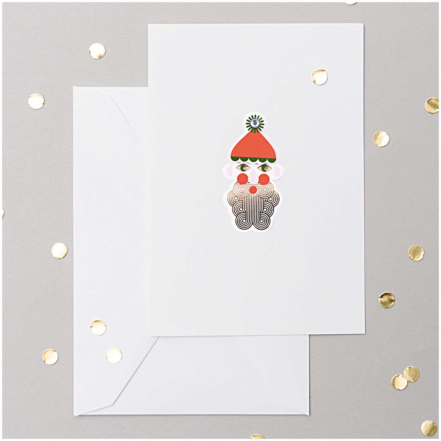 Paper Poetry Sticker Nikolaus gold 4 Bogen von Rico Design