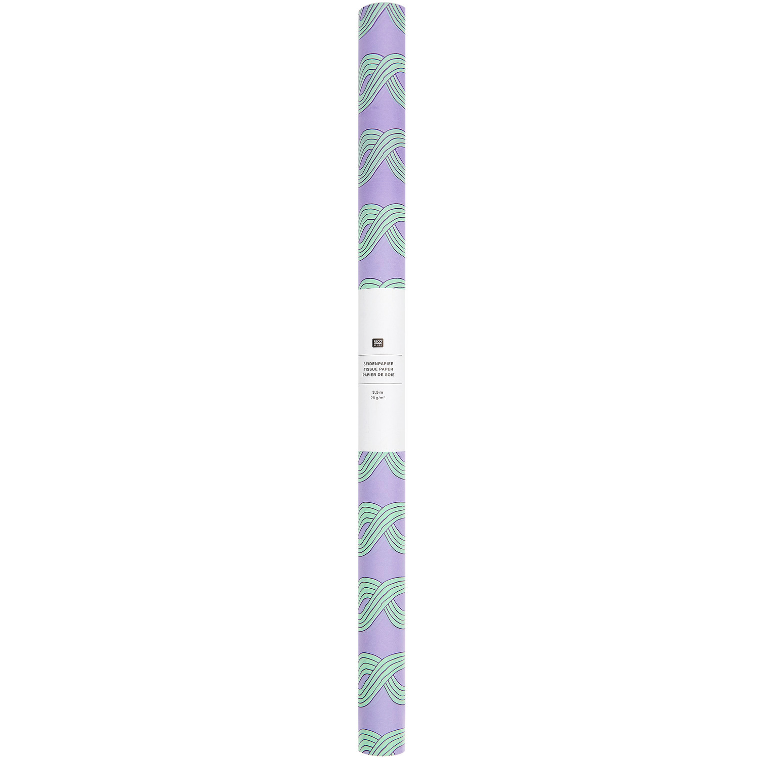 Seidenpapier Myzel Lila 50x365cm auf der Rolle von Rico Design