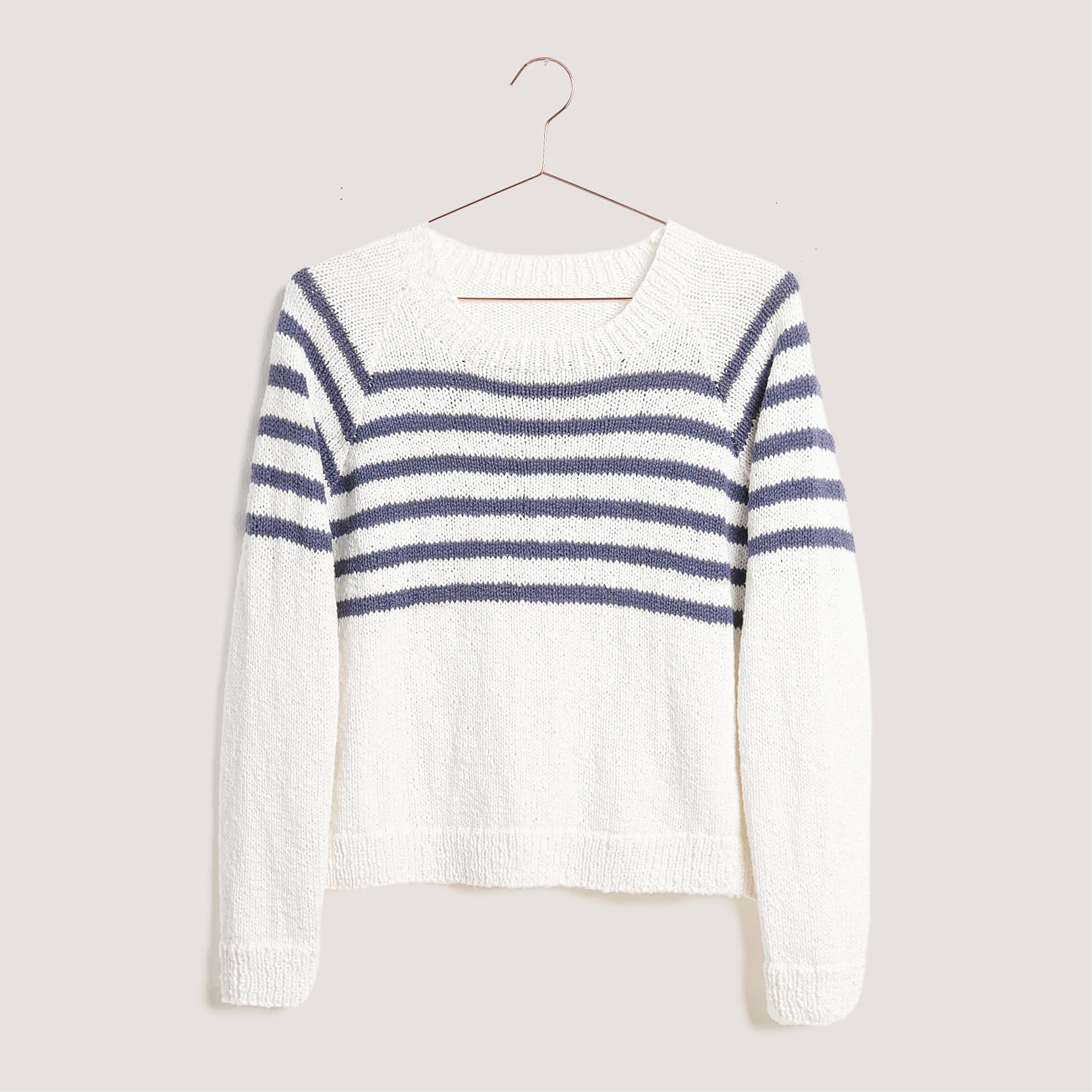 Gestrickter Pullover: Modell 15 aus dem Heft Lovewool No. 18