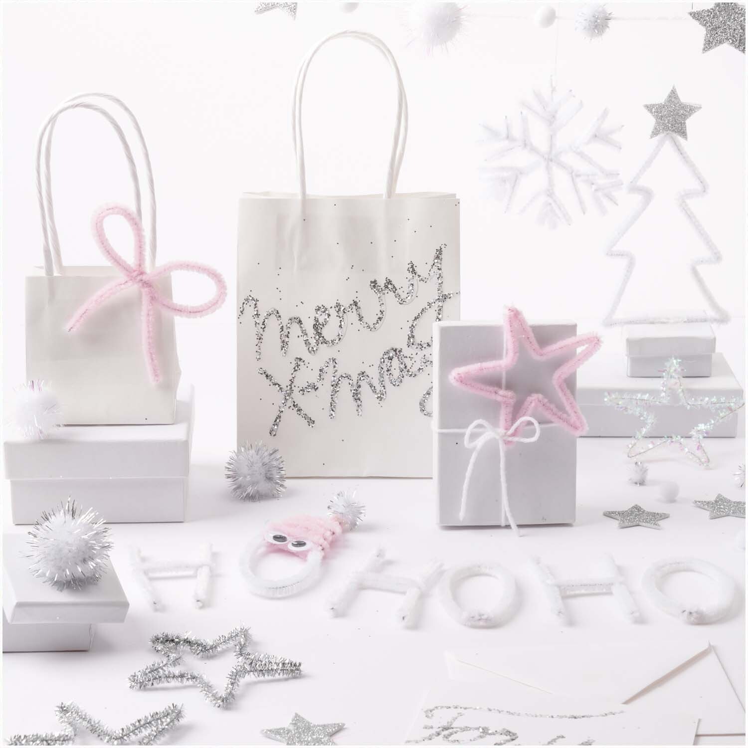 DIY-Bastelset Weihnachten weiß 168-teilig von Rico Design