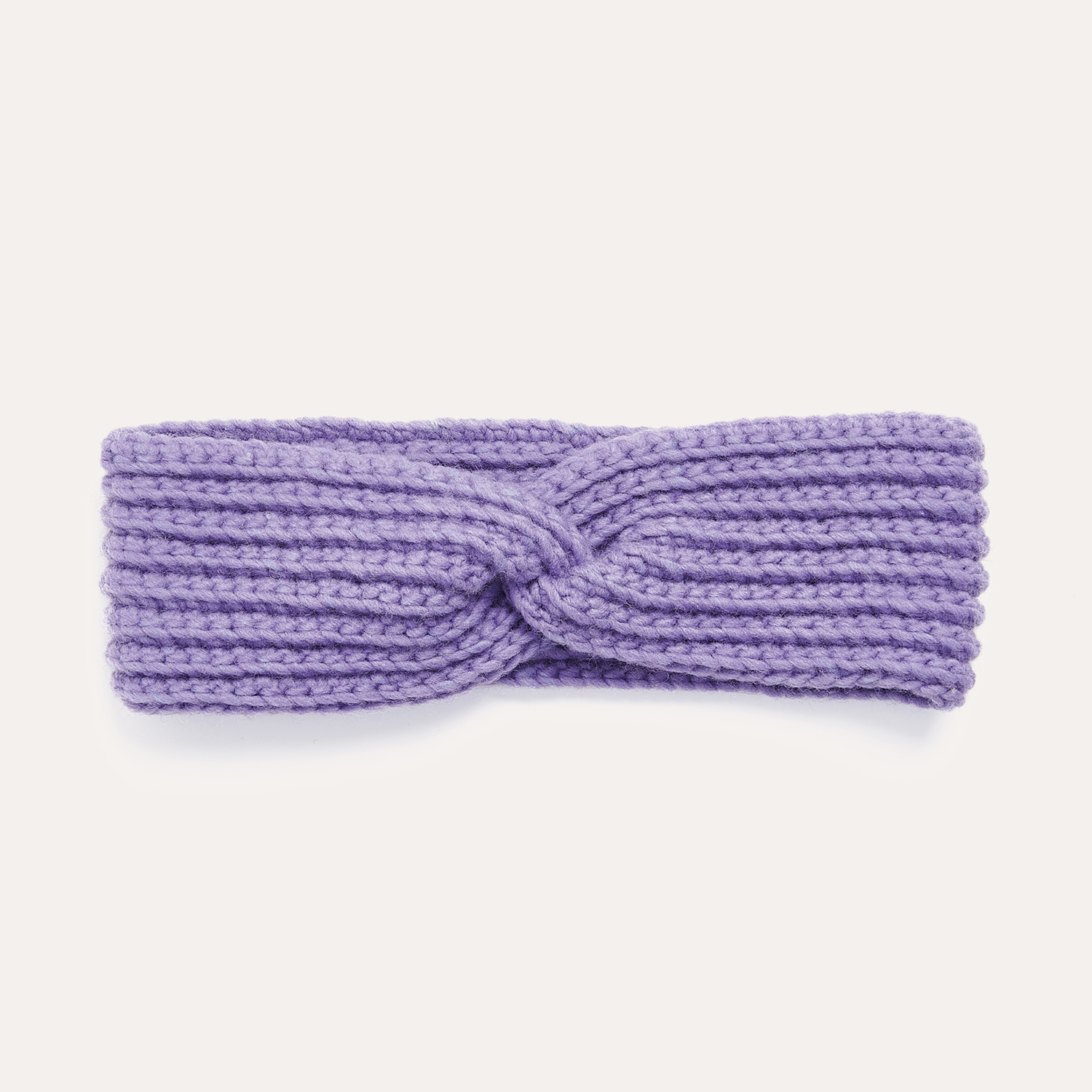 Gehäkeltes Stirnband in Lila: Model 04 aus dem Heft Winter Crochet Collection