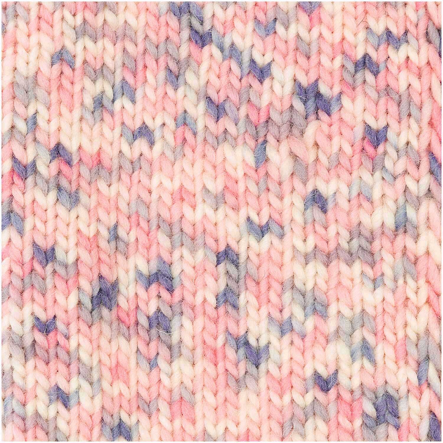 Creative Filz Print: Nahaufnahme von gestricktem Stoff in Lachs Color von Rico Design, 50g 50m.