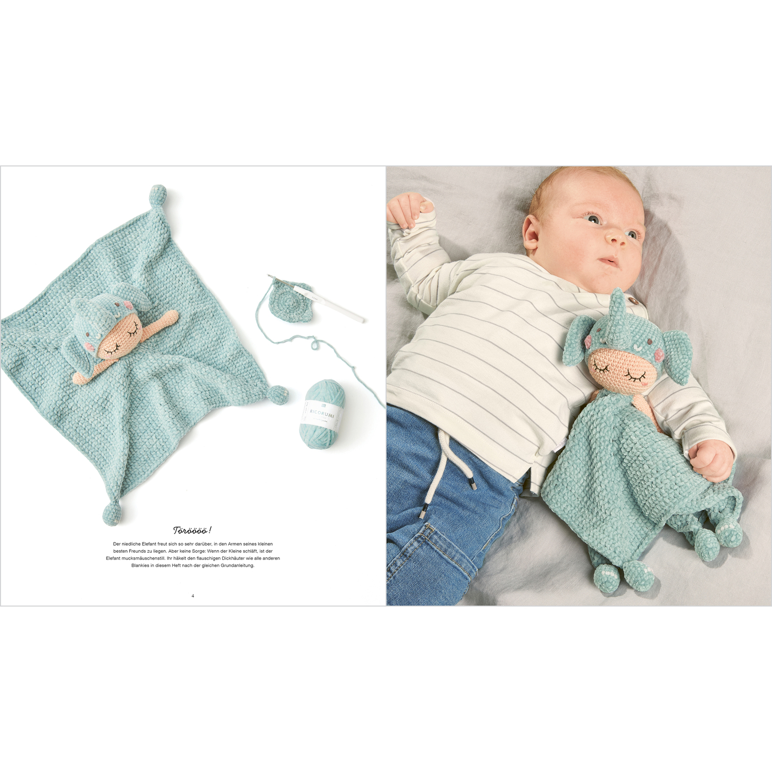 Ricorumi Baby Blankies Nilli Nilli Sprachauswahl deutsch von Rico Design