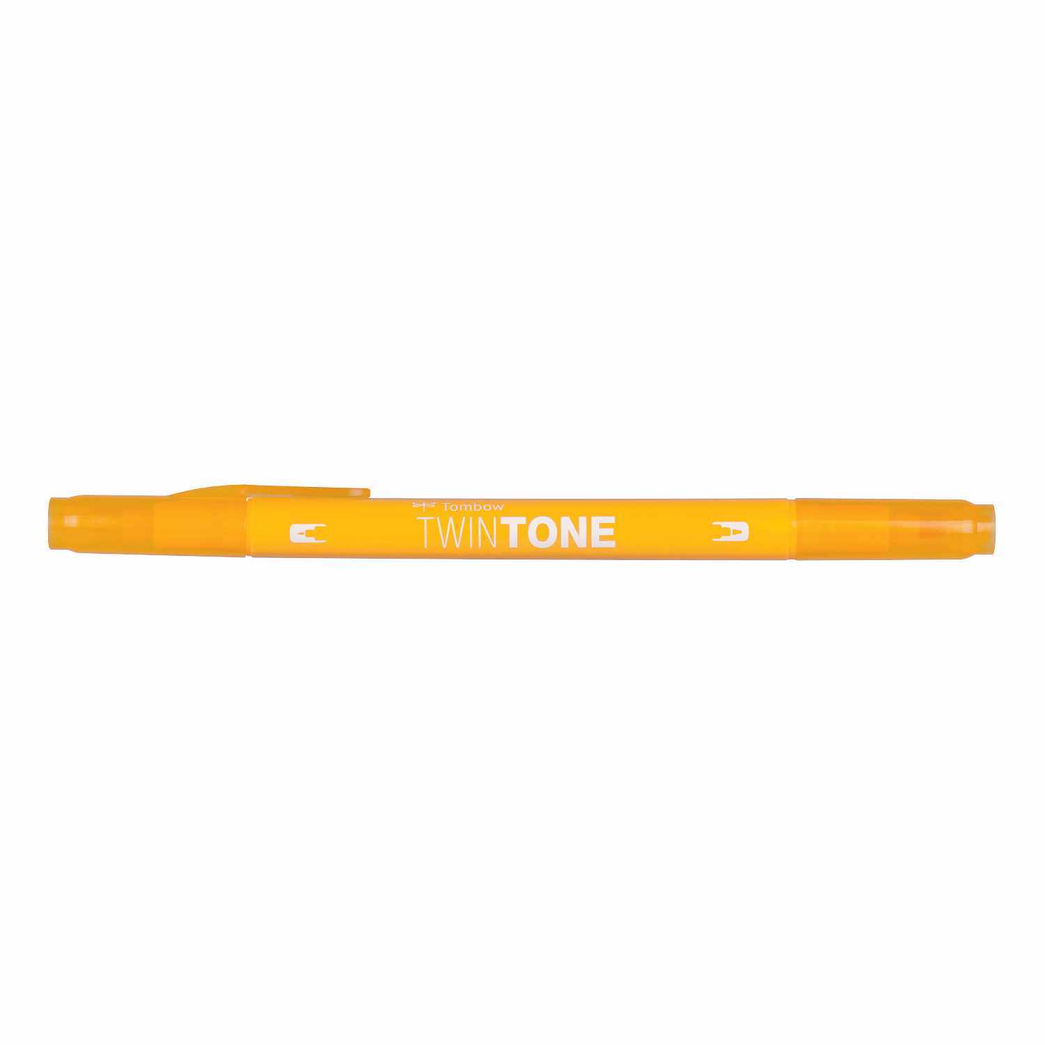 TwinTone Fasermaler in leuchtendem Gelb von Tombow, ideal für präzises Zeichnen und Schreiben.