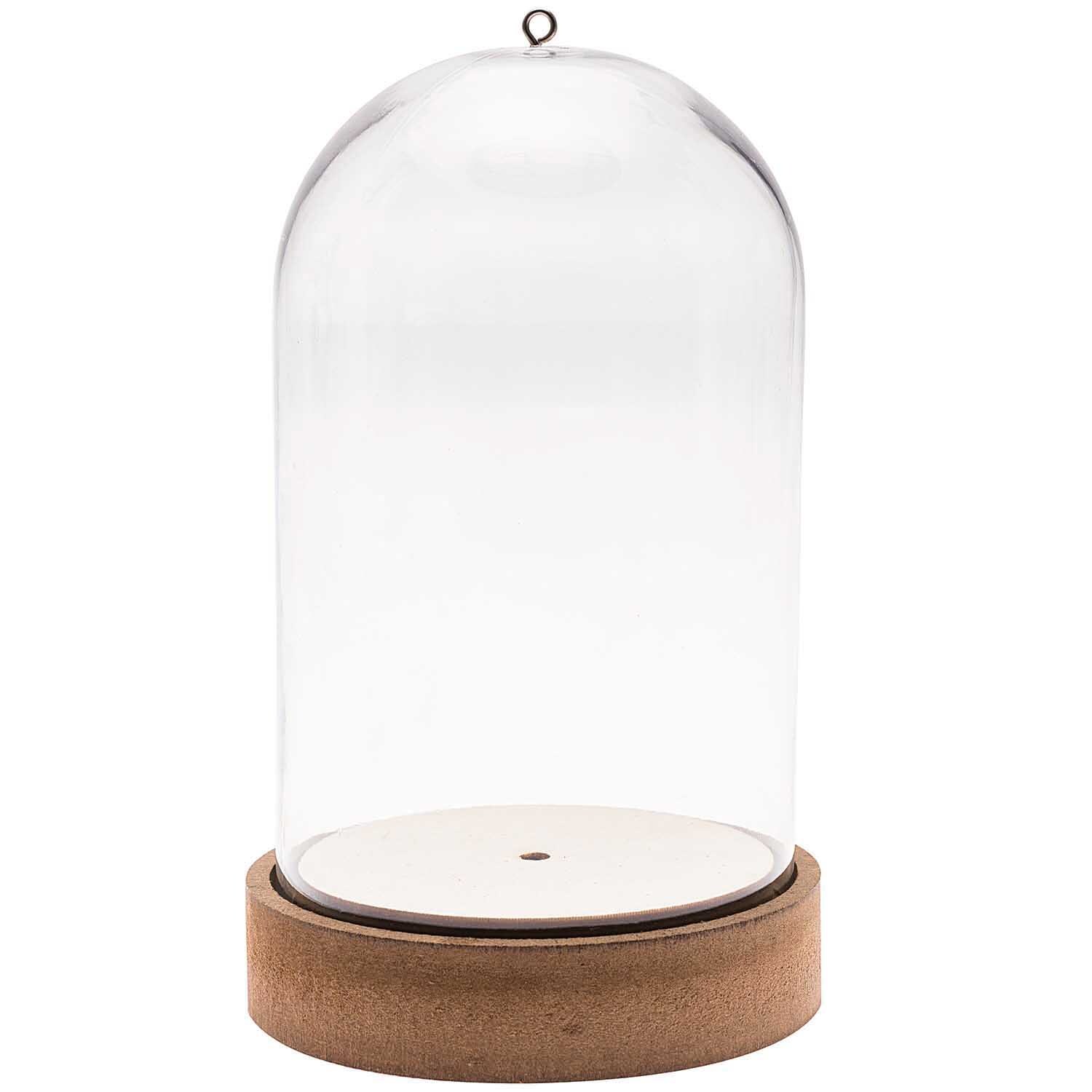 Dekohaube mit Sockel 10x20cm Gr. L von Rico Design, ideal zur Präsentation von Dekorationen.