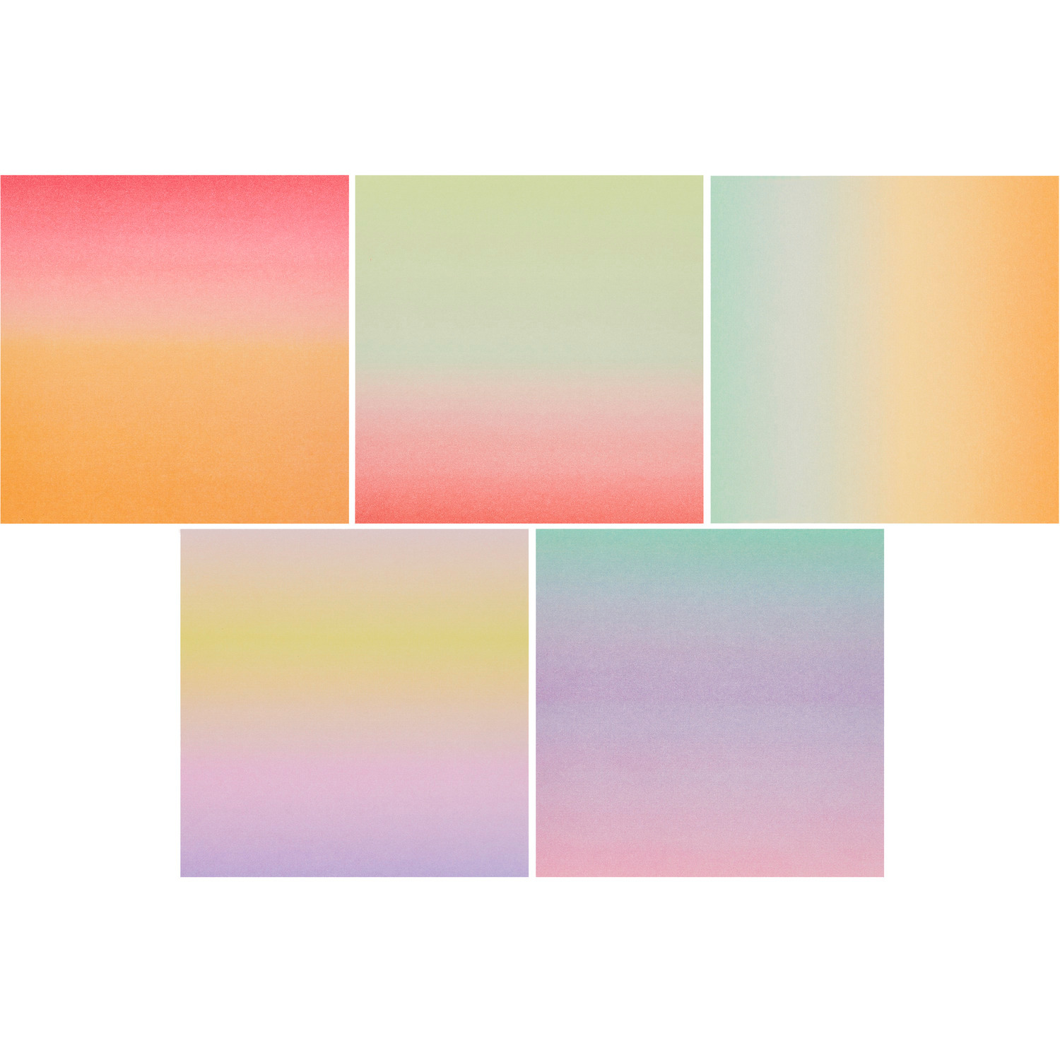 Paper Poetry Origami Linear Gradient 15x15cm 100 Blatt von Rico Design