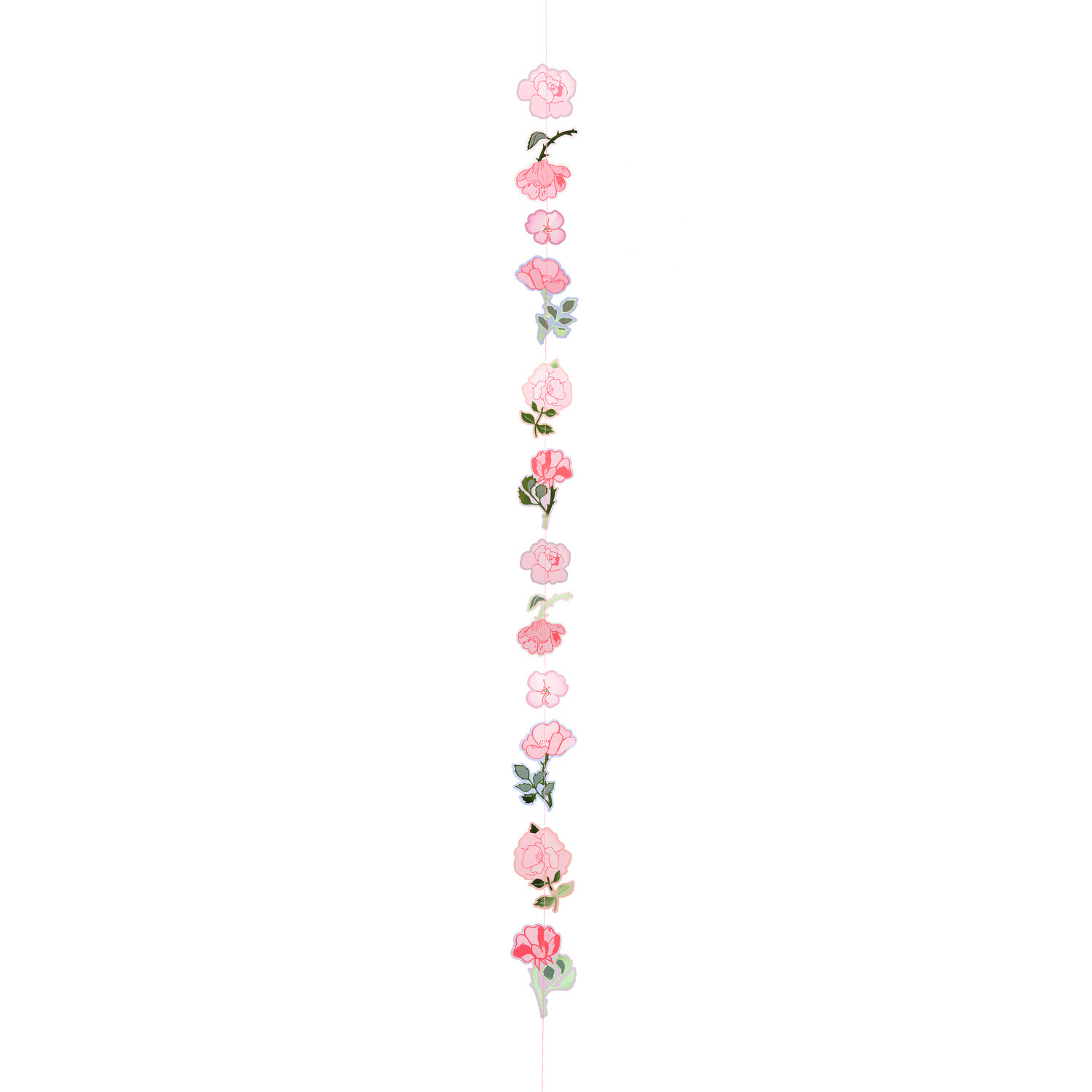 Paper Poetry Genähte Girlande Rosen 2,3m von Rico Design
