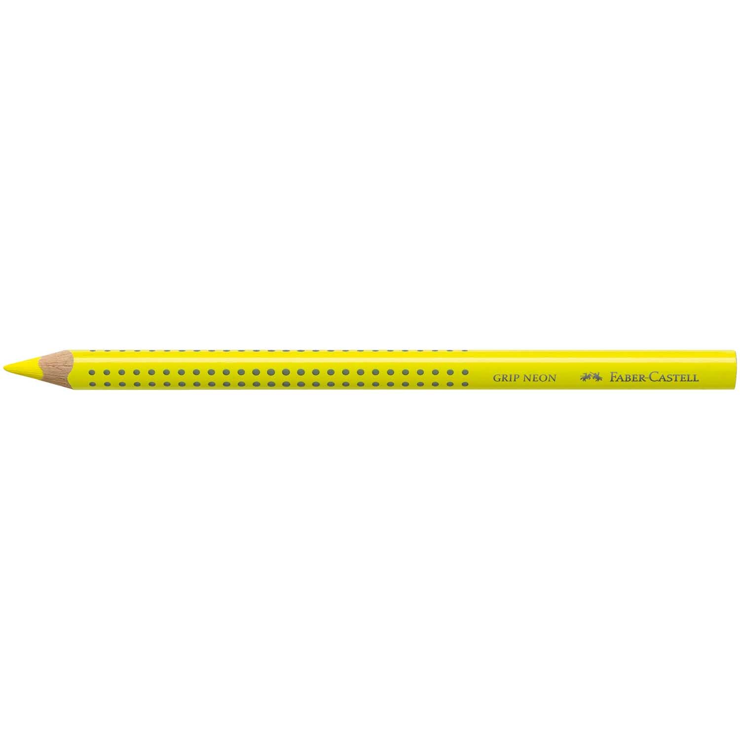 Jumbo Grip Textliner in leuchtendem Gelb von Faber Castell, ideal zum Hervorheben von Texten.