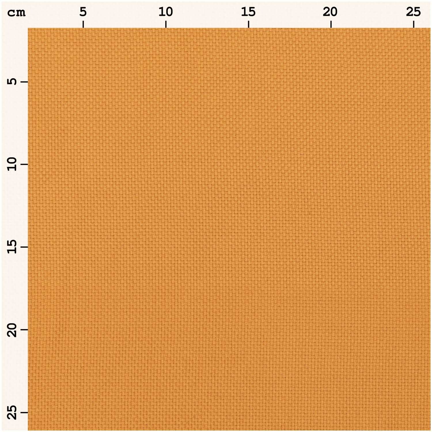 Mönchstoff 4,6 Stiche/cm 50x140cm von Rico Design in Senf. Stoffmuster mit feiner Webstruktur.